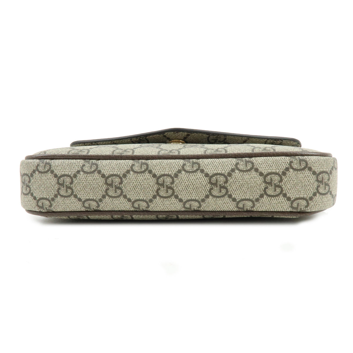 GUCCI Sherry Double G GG Supreme Leather Shoulder Bag Beige 764961