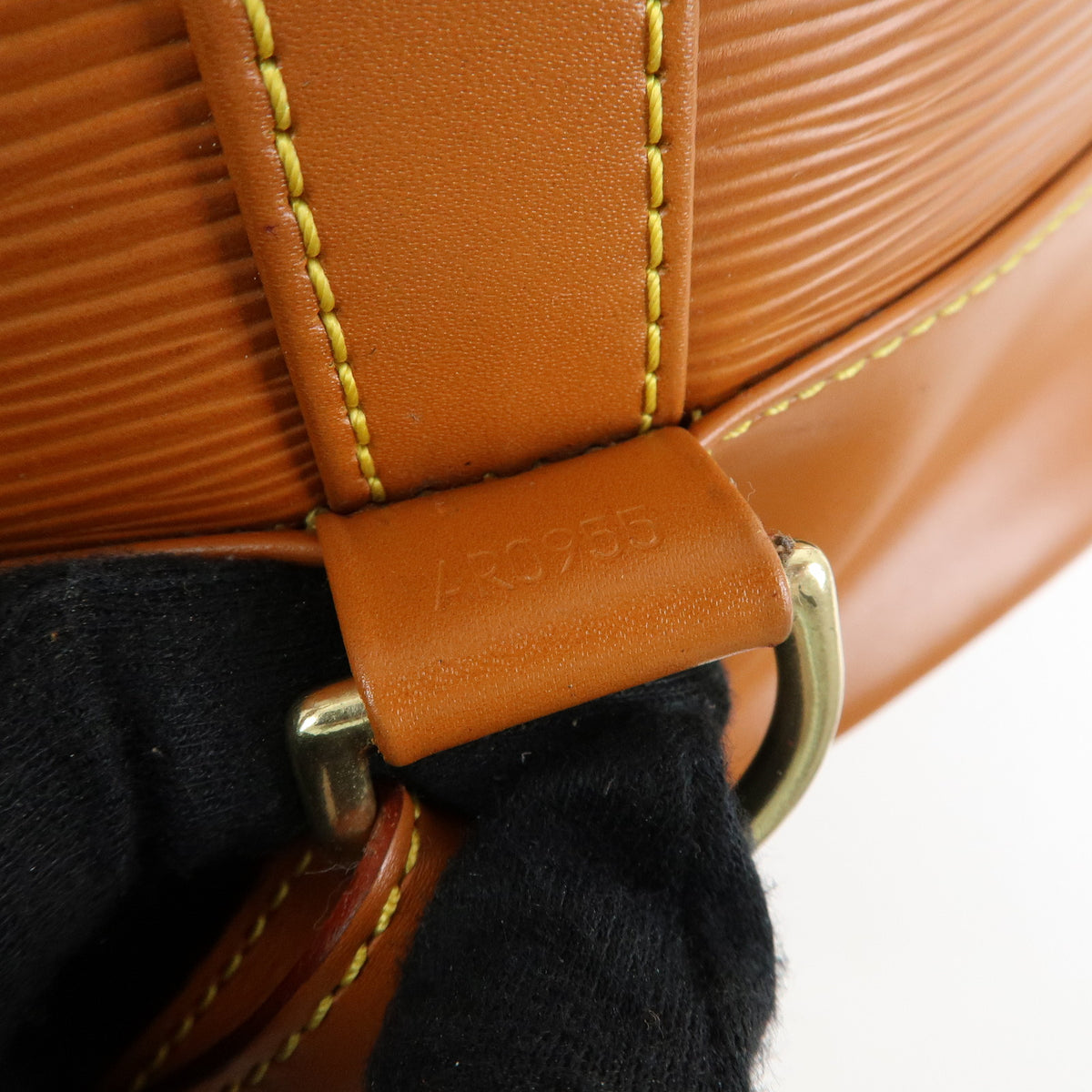 Louis Vuitton Epi Randonnee PM Shoulder Bag Zipang Gold M52358