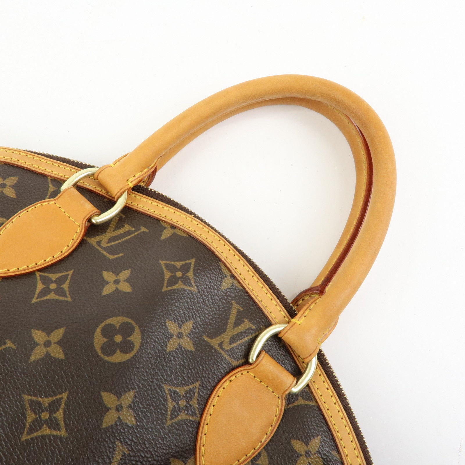 Louis Vuitton Monogram Lockit Hand Bag Tote Bag Brown M40102