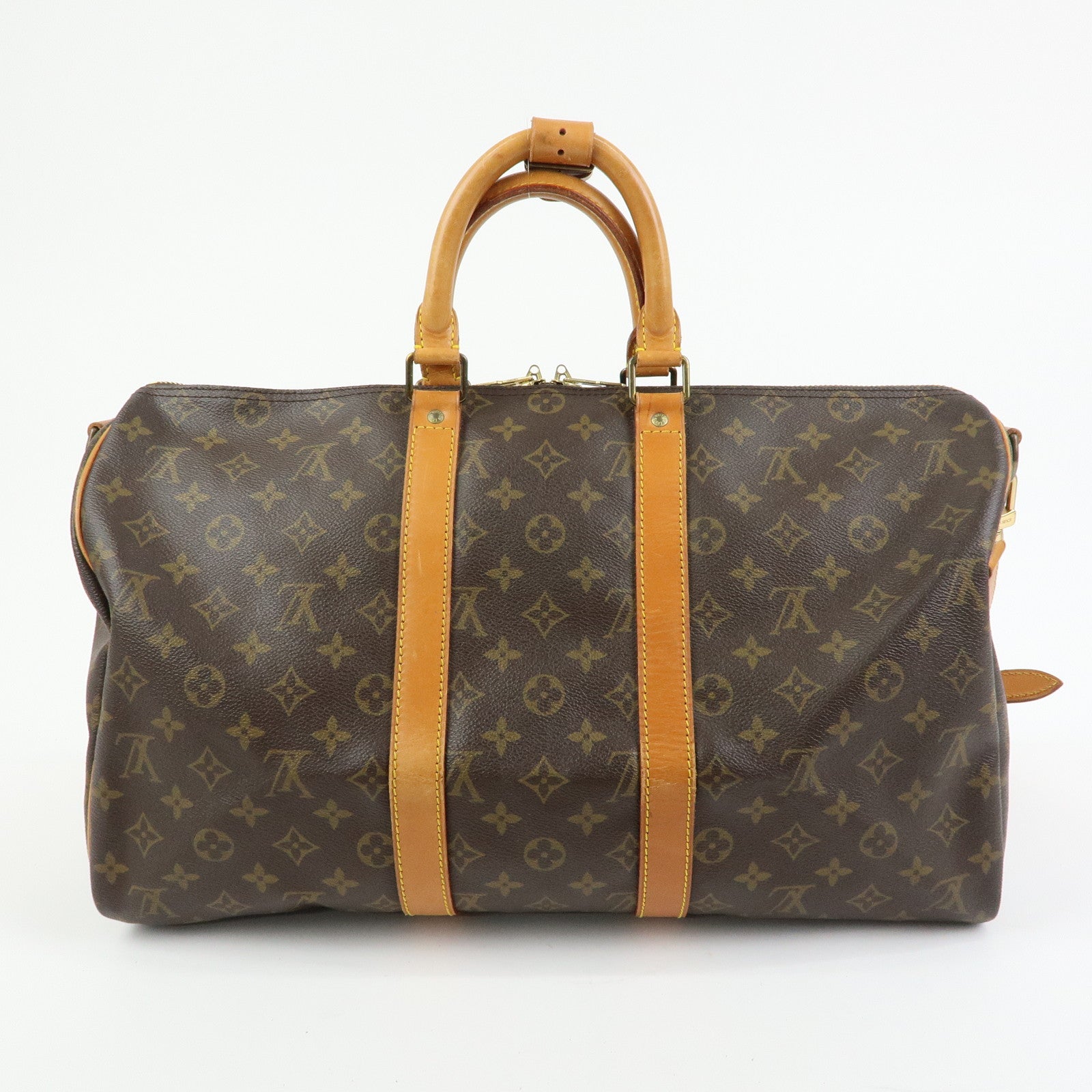 Louis Vuitton Monogram Keep All Bandouliere 45 Boston Bag M41418
