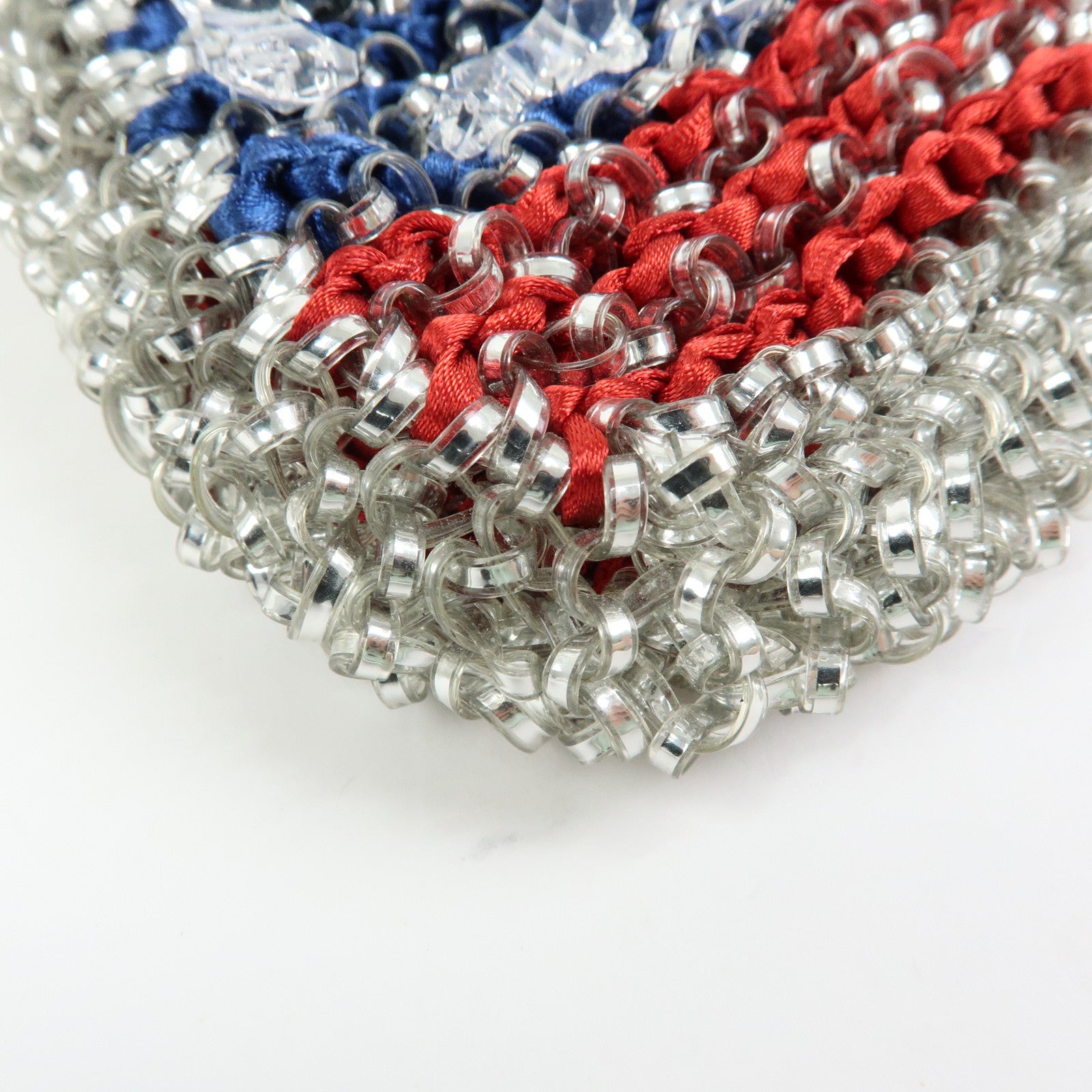ANTEPRIMA Wire Bag PVC Satin 2Way Hand Shoulder Bag USA Flag