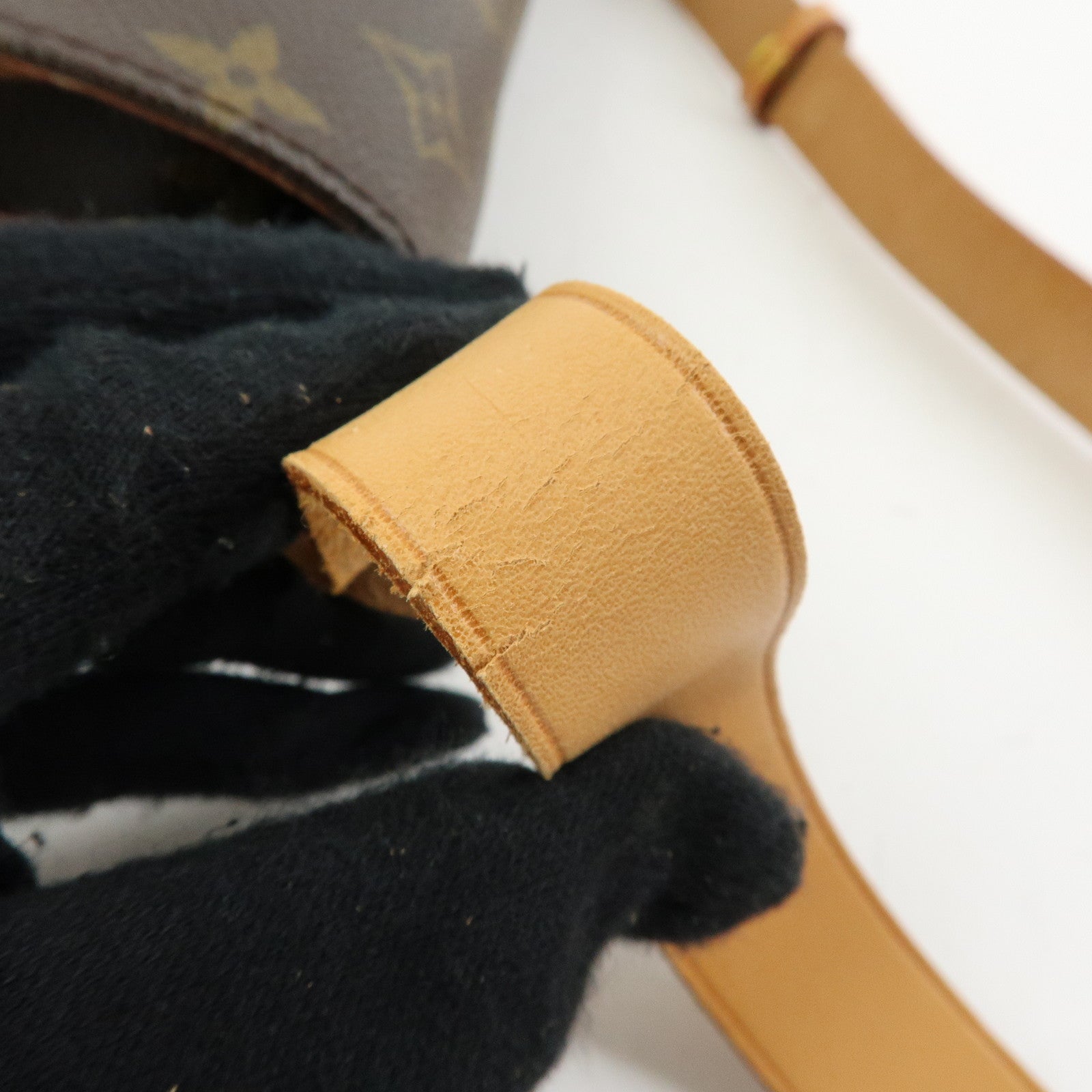 Louis Vuitton Monogram Cartouchiere MM Shoulder Bag Brown M51253