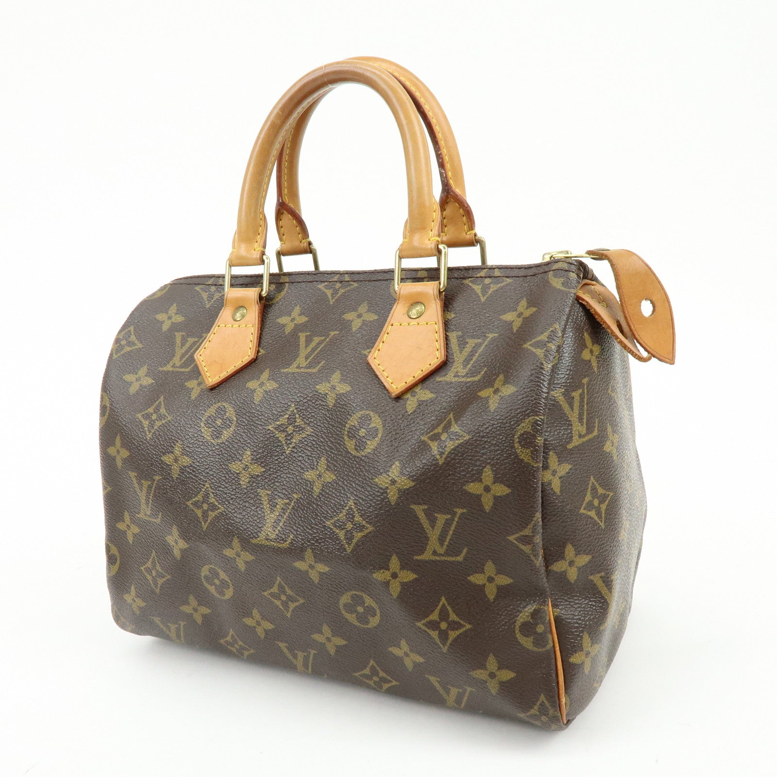 Louis Vuitton Monogram Speedy 25 Boston Bag Hand Bag Brown M41528
