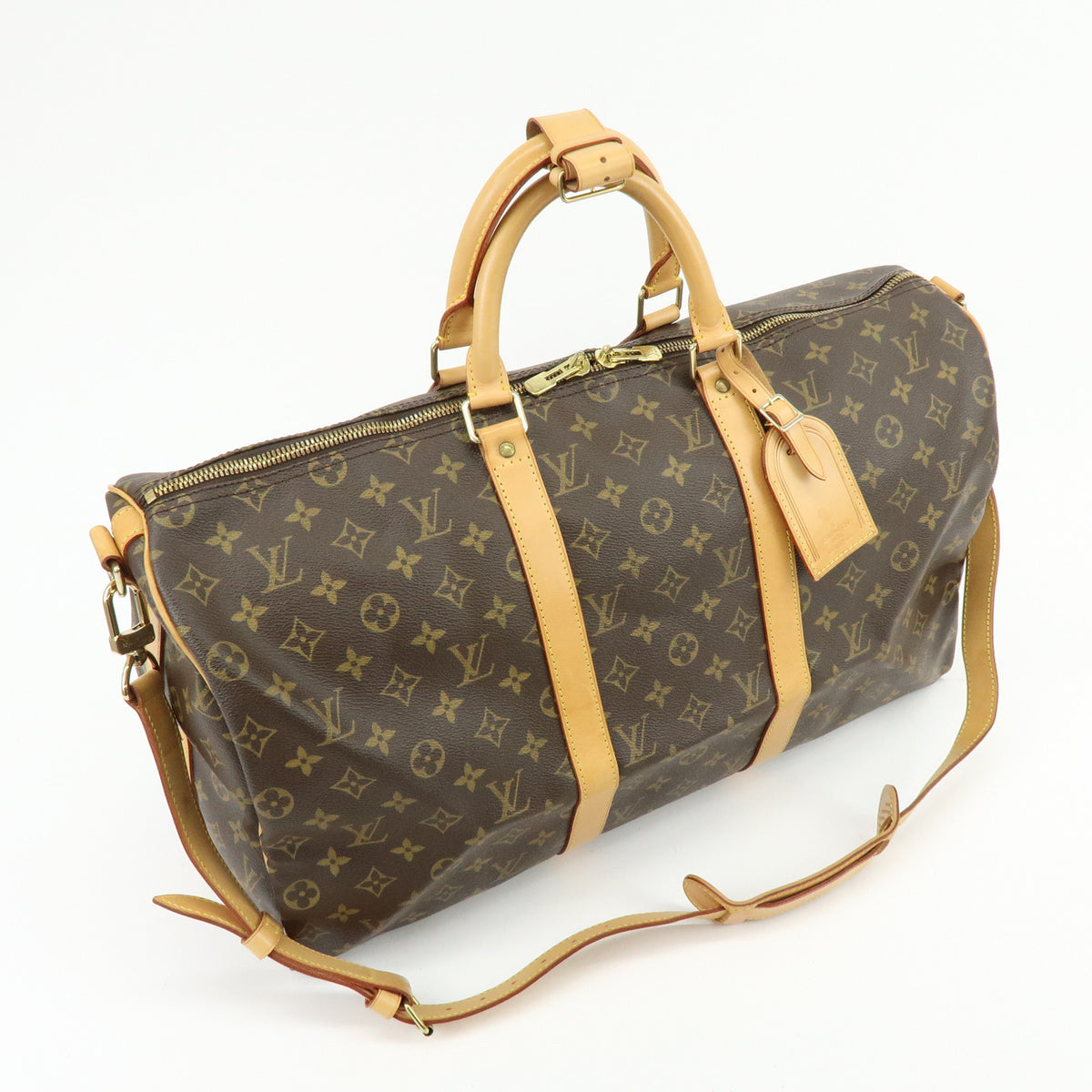 Louis Vuitton Monogram Keep All Bandouliere 50 Boston Bag M41416
