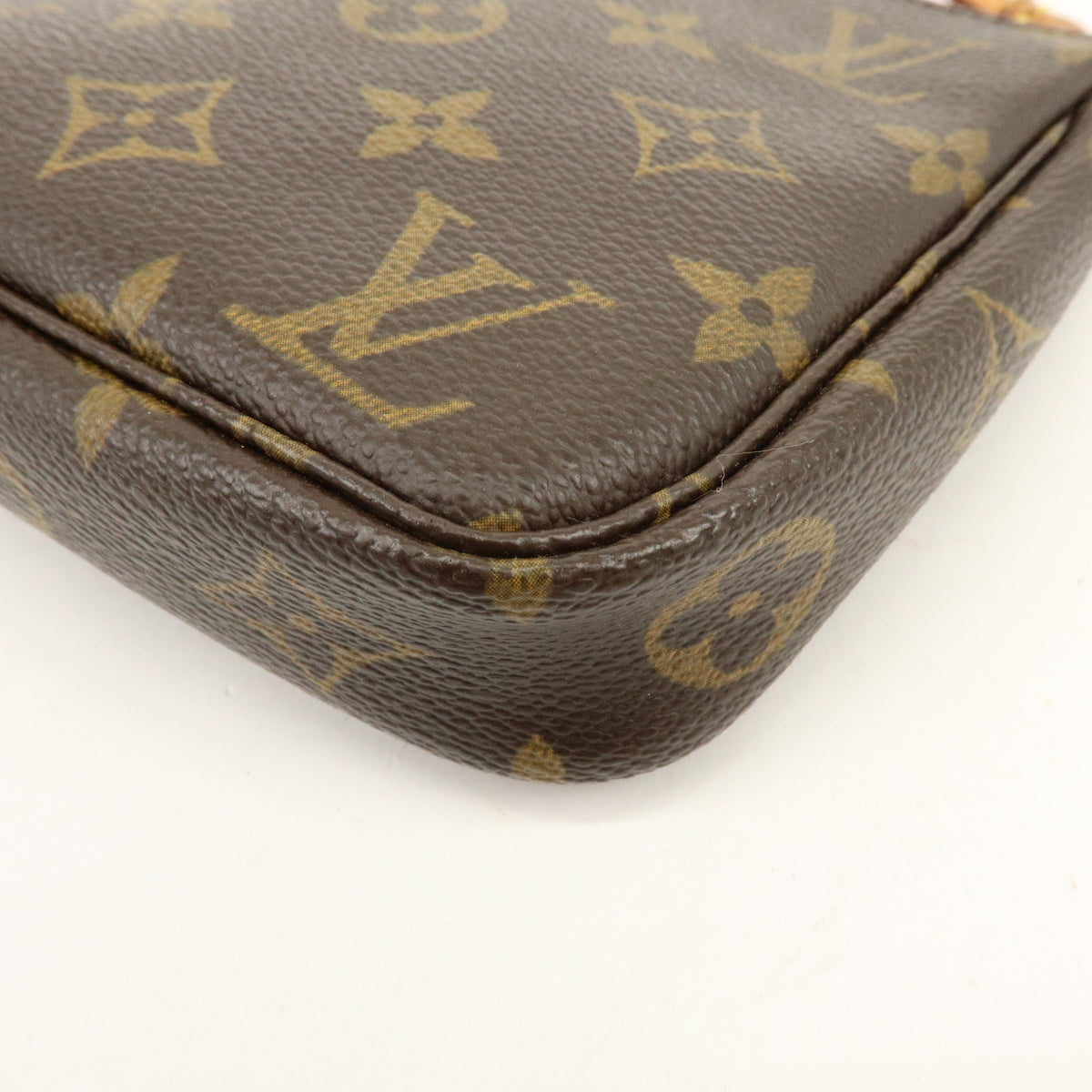 Louis Vuitton Monogram Pochette Accessoires Pouch Hand Bag Brown M51980