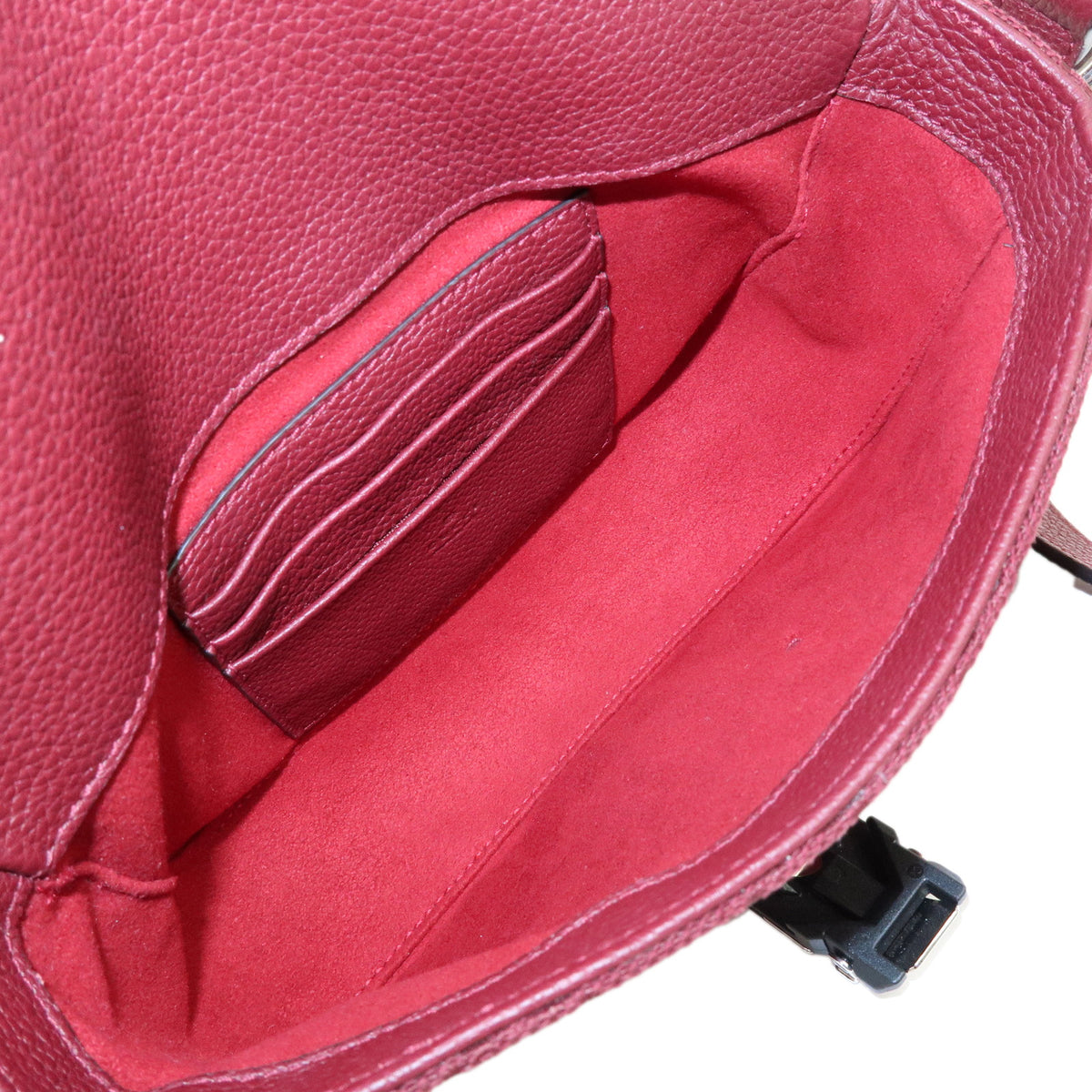 GUCCI Sherry GG Canvas Leather Shoulder Crossbody Bag Bordeaux 802100
