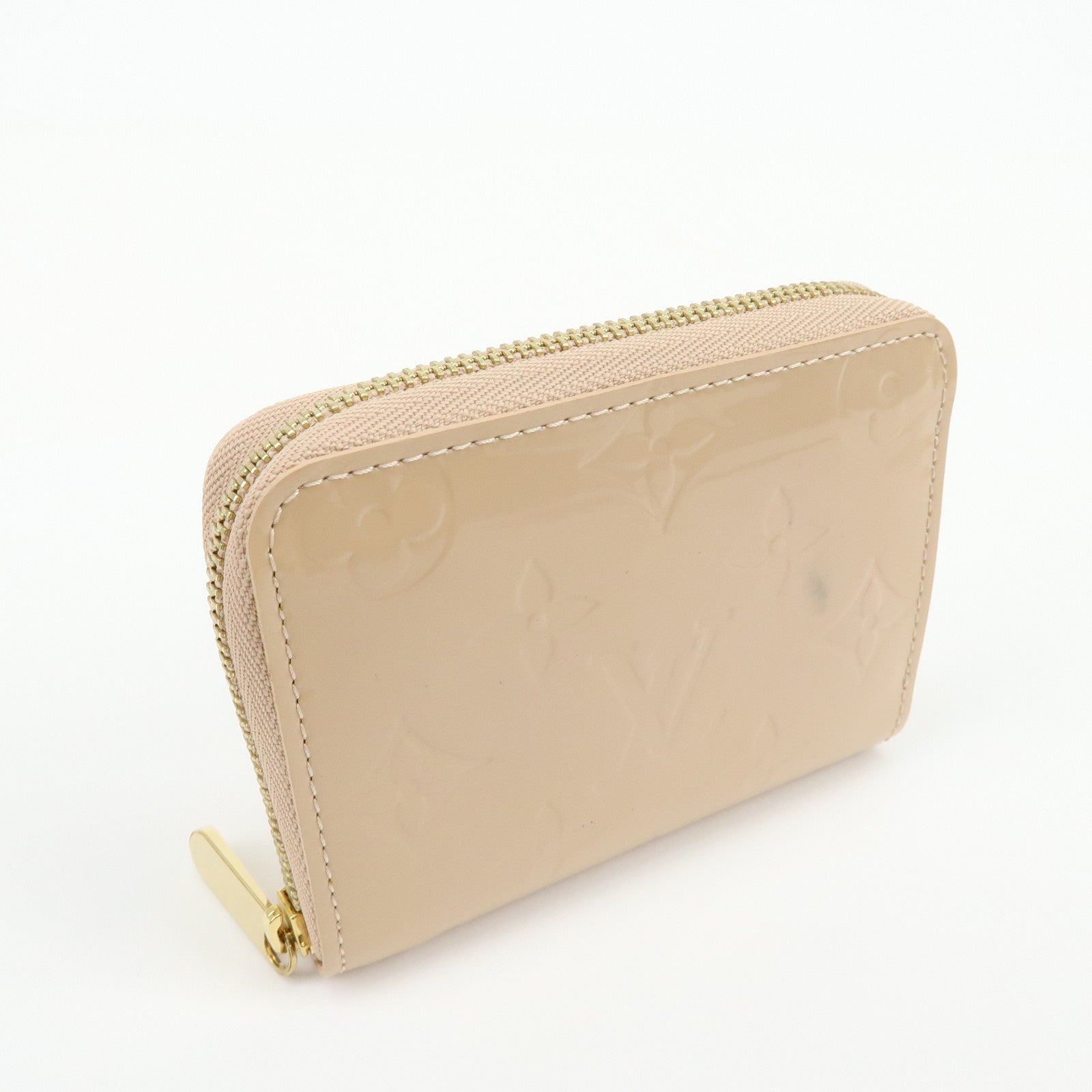 Louis Vuitton Monogram Vernis Zippy Coin Case Rose Florentin M91535