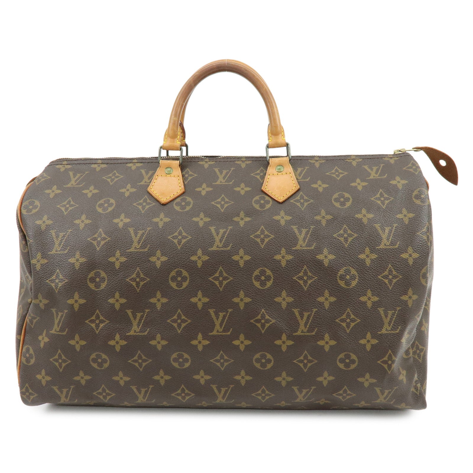 Louis Vuitton Monogram Speedy 40 Boston Bag Brown M41522