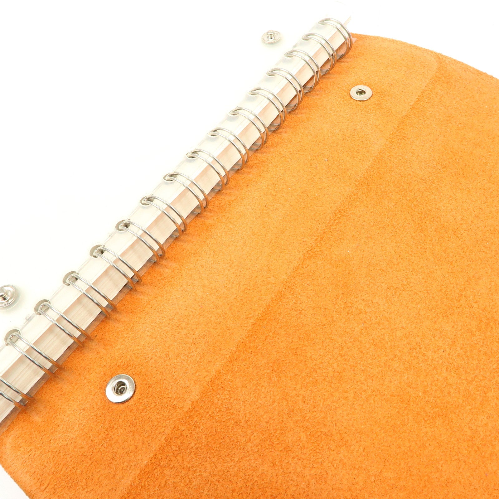 HERMES Togo Leather Ulysse MM □O Stamped Notebook Cover Potiron Orange Used