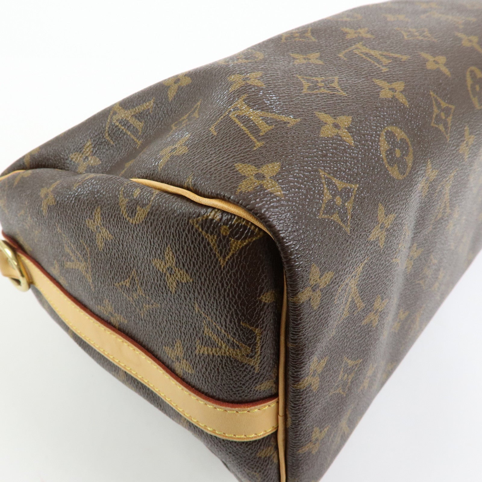 Louis Vuitton Monogram Speedy Bandouliere 30 Boston Bag Brown M40391