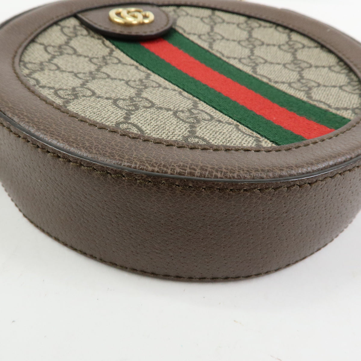 GUCCI Ophidia Sherry Double G Round Mini Chain Shoulder Bag 550618