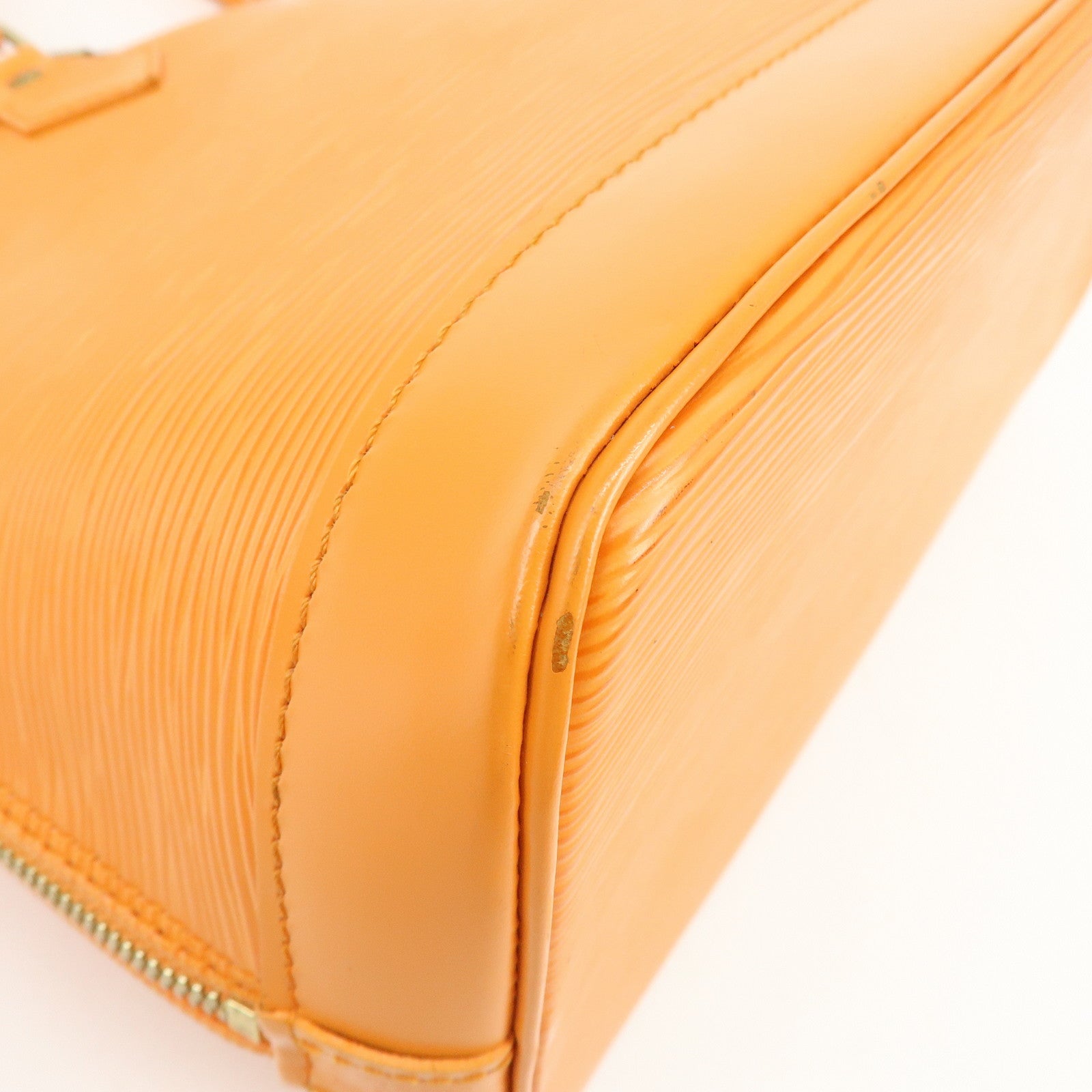 Louis Vuitton Epi Leather Alma PM Hand Bag Mandarin Orange M5124H