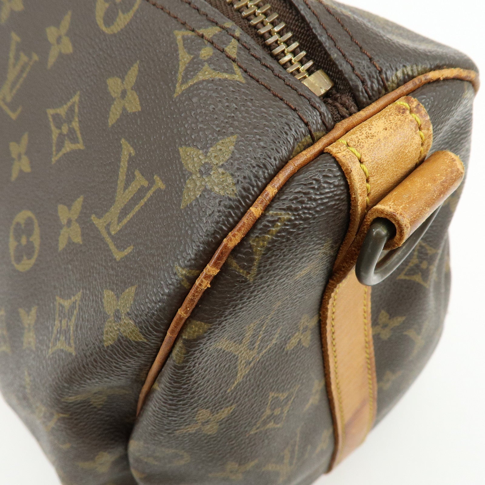 Louis Vuitton Monogram Keep All Bandouliere 45 Boston Bag Brown M41418