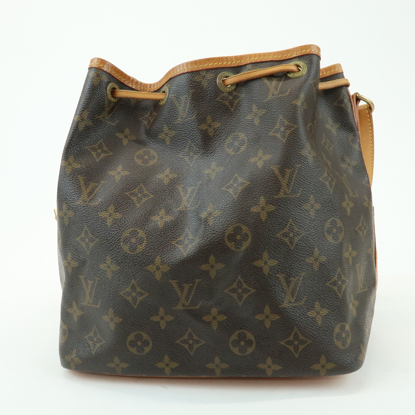 Louis Vuitton Monogram Canvas Petit Noe Shoulder Bag Brown M42226