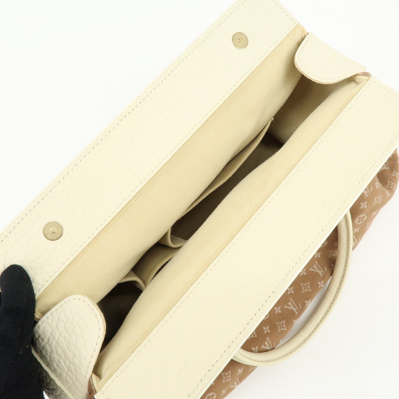 Louis Vuitton Monogram Mini Lin Trapes GM Camel Ivory M40060