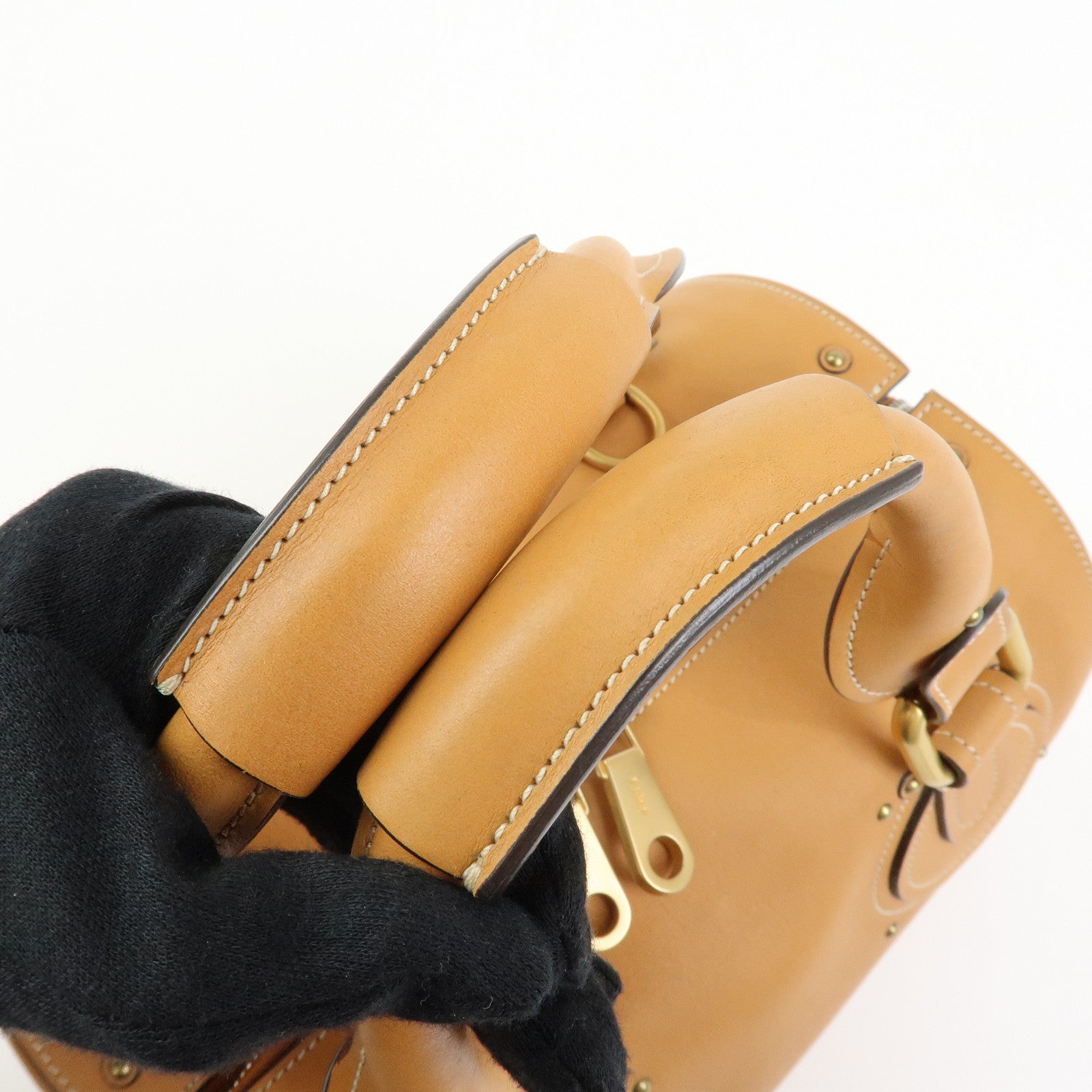 Chloe Paddington Leather 2Way Bag Hand Bag Shoulder Bag Brown