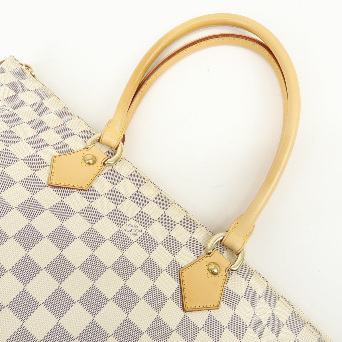 Louis Vuitton Damier Azur Saleya MM Tote Bag Hand Bag N51185