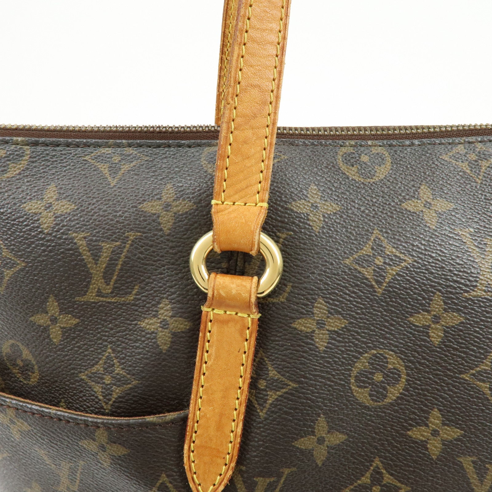 Louis Vuitton Monogram Totally MM Tote Shoulder Bag Brown M56689