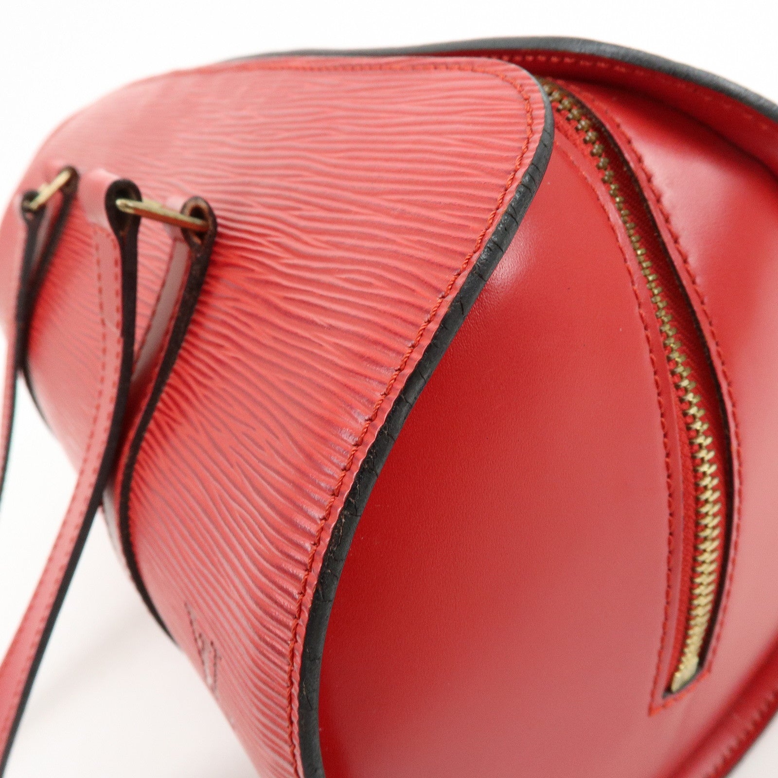 Louis Vuitton Epi Soufflot with Pouch Hand Bag Castilian Red M52227