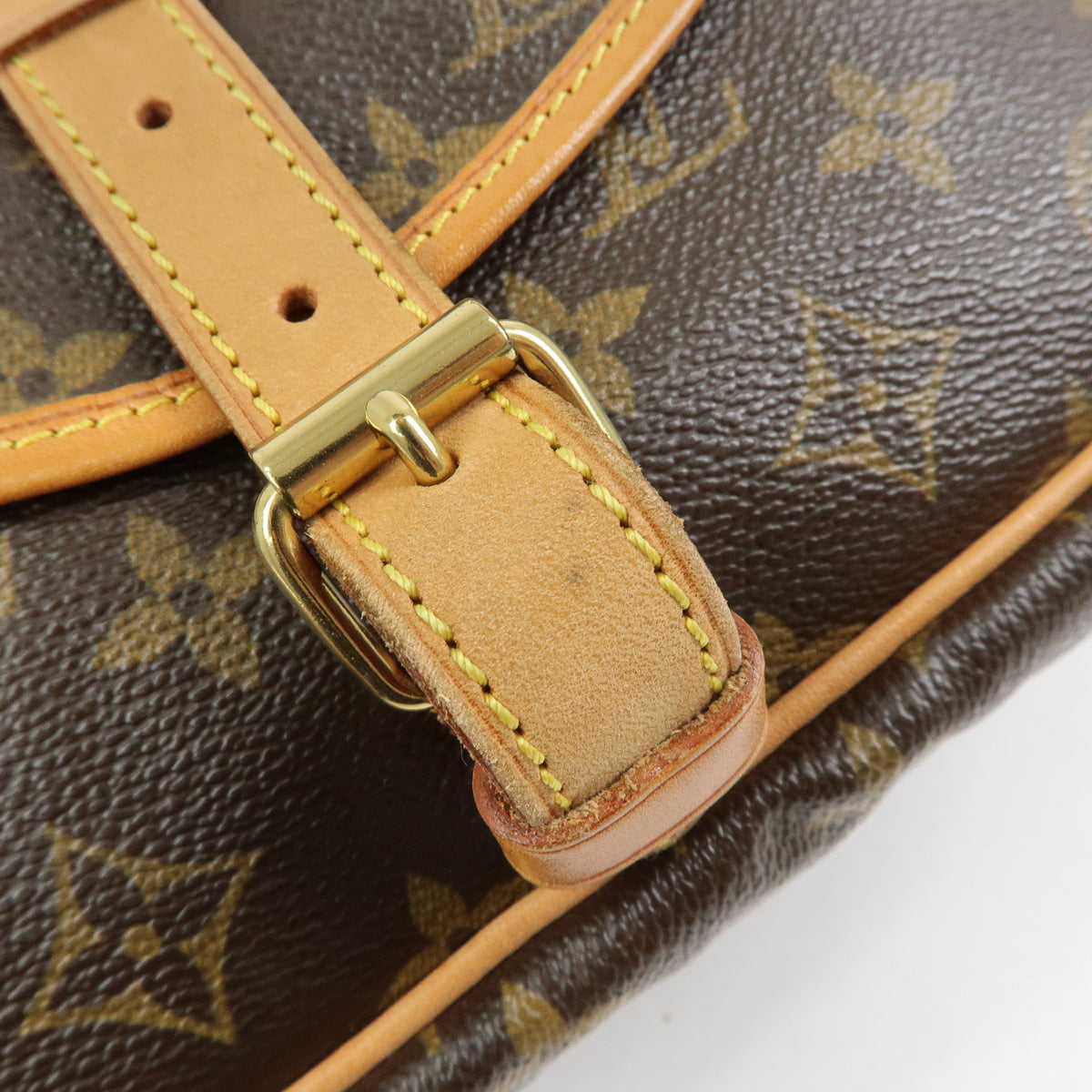 Louis Vuitton Monogram Saumur 30 Canvas Shoulder Bag Brown M42256