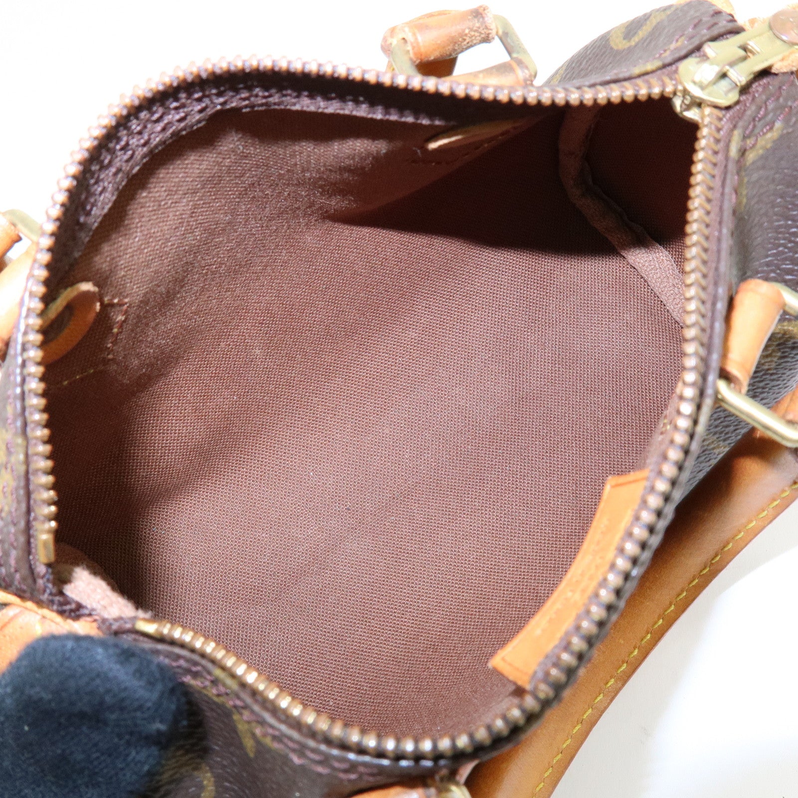 Louis Vuitton Monogram Canvas Mini Speedy Hand Bag & Strap M41534