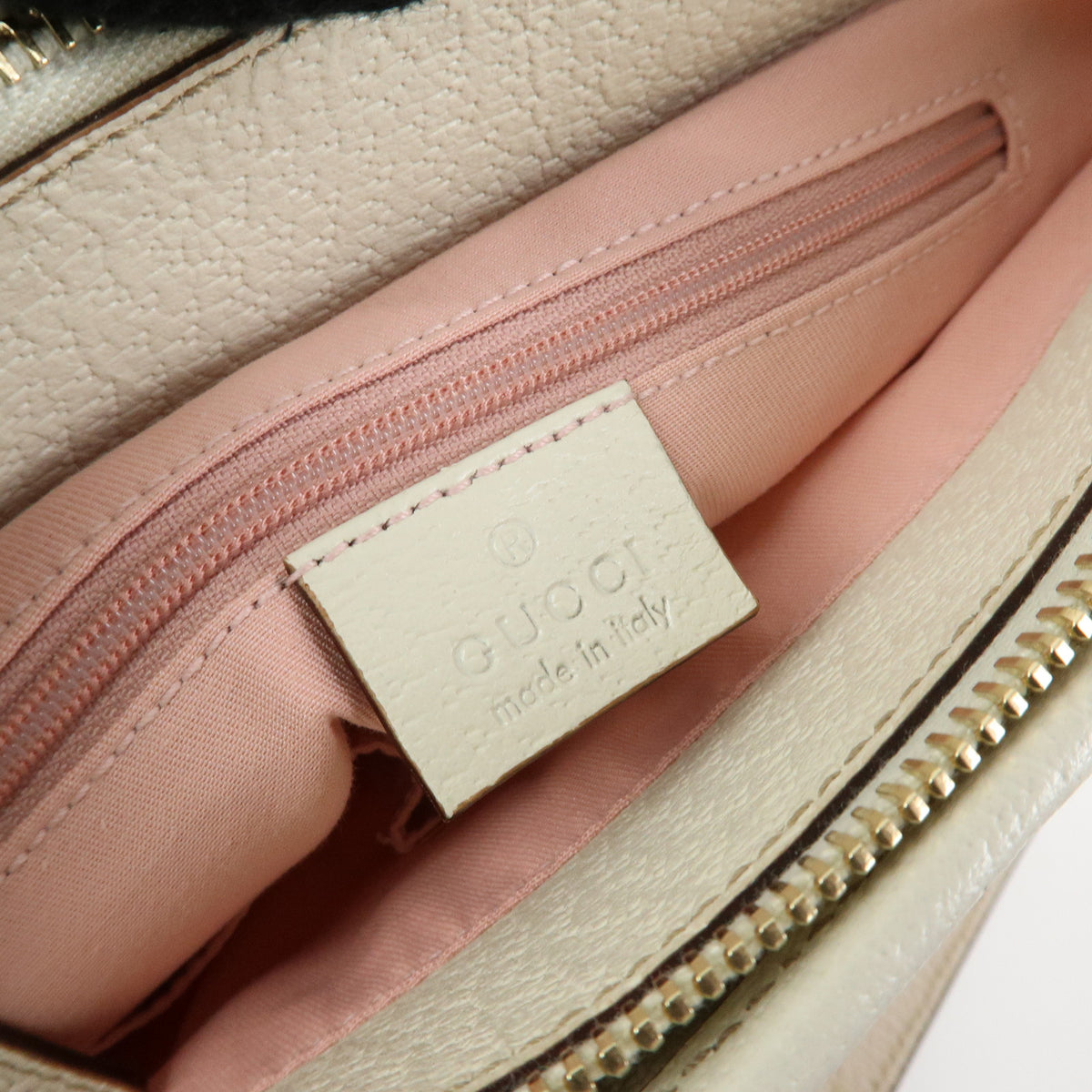 GUCCI GG Canvas Leather Tote Bag Shoulder Bag Pink White 139552