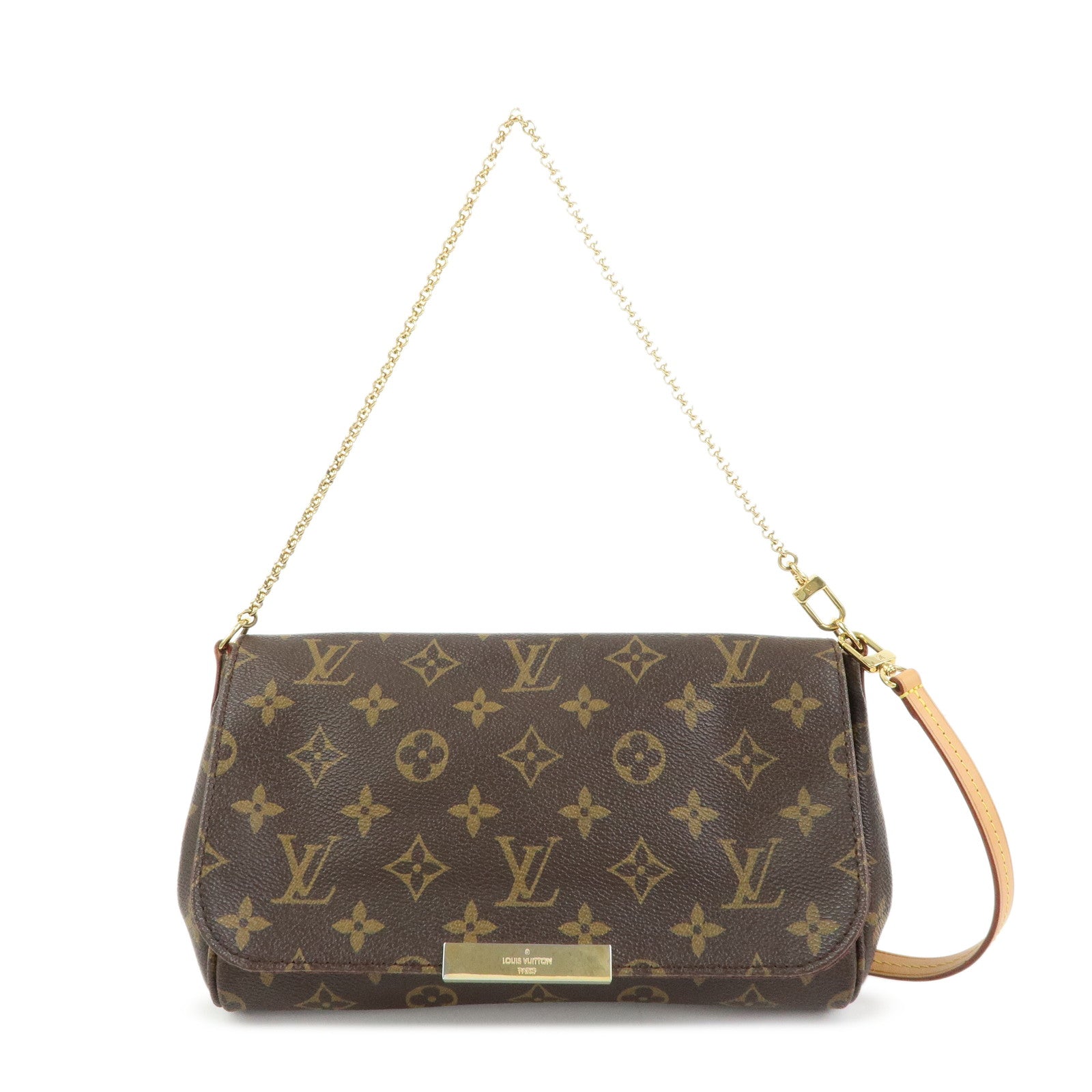 Louis Vuitton Monogram Favorite MM 2Way Bag Shoulder Bag Brown M40718