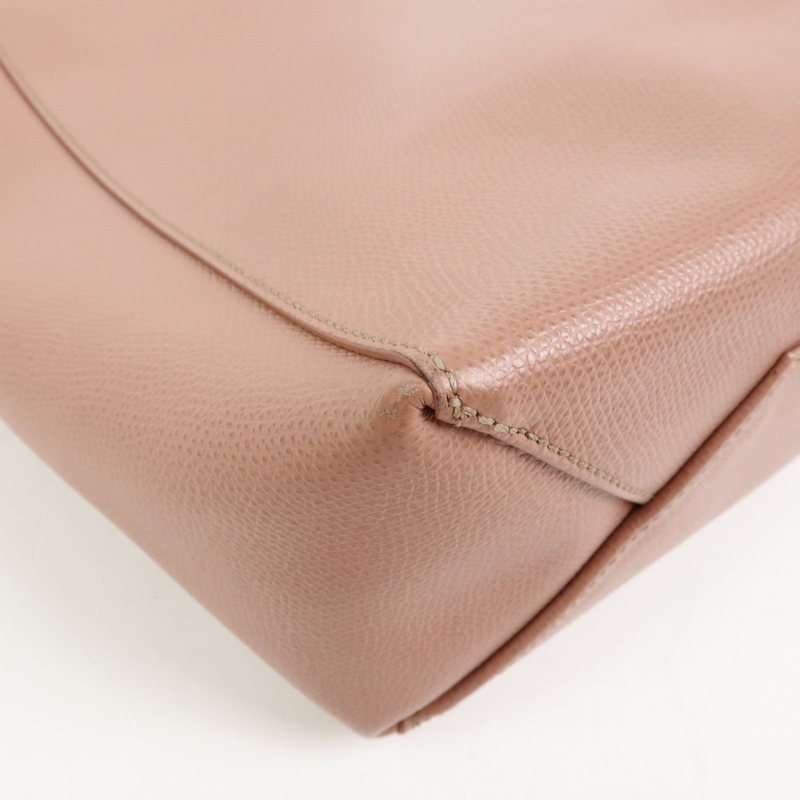 Celine Small Vertical Cabas Leather 2Way Bag Hand Bag Shoulder Bag Rose