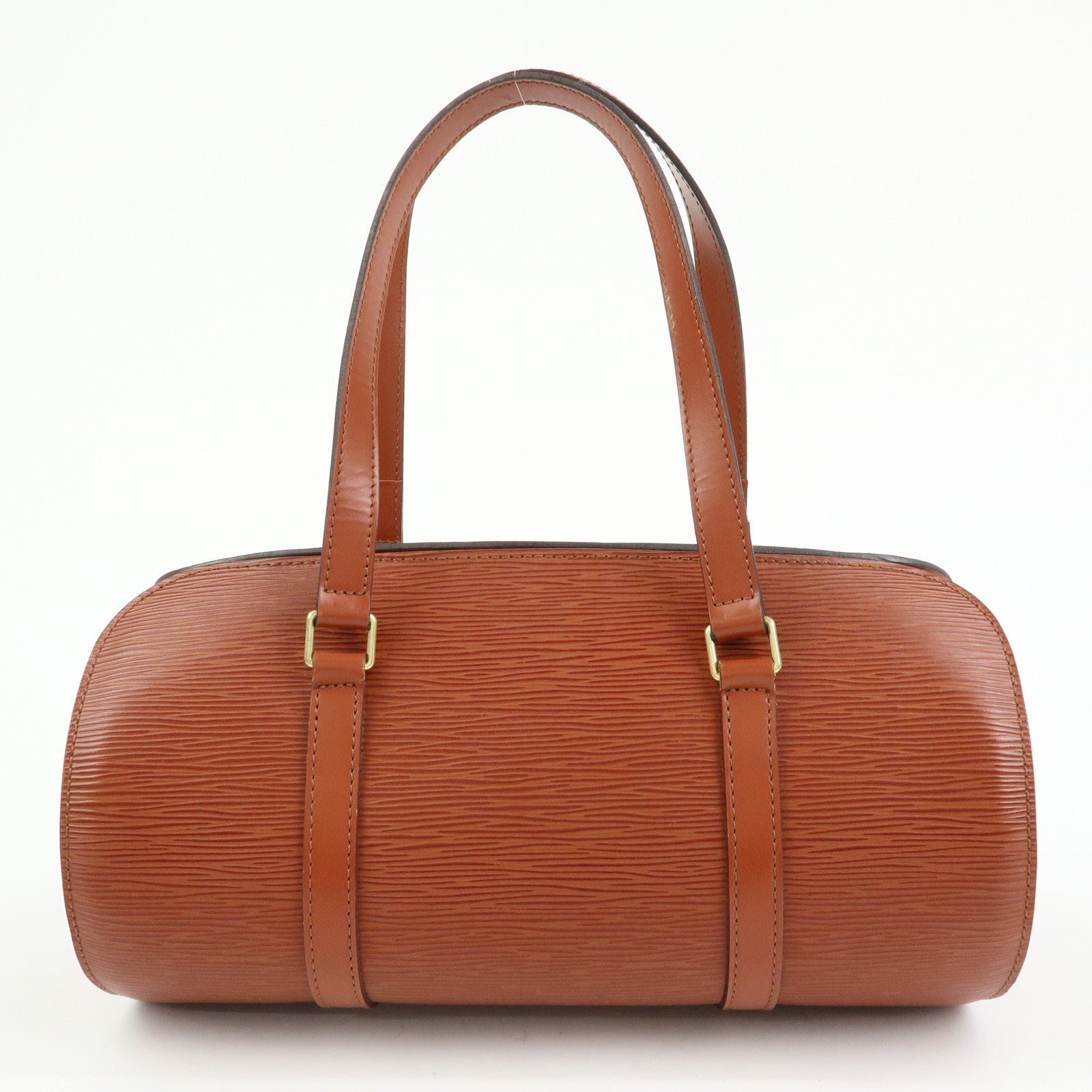 Louis Vuitton Epi Soufflot Leather Hand Bag Kenya Brown M52223