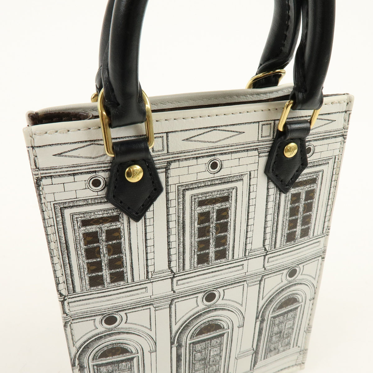 Louis Vuitton Monogram Petit Sac Plat x Fornasetti 2Way Bag M80991