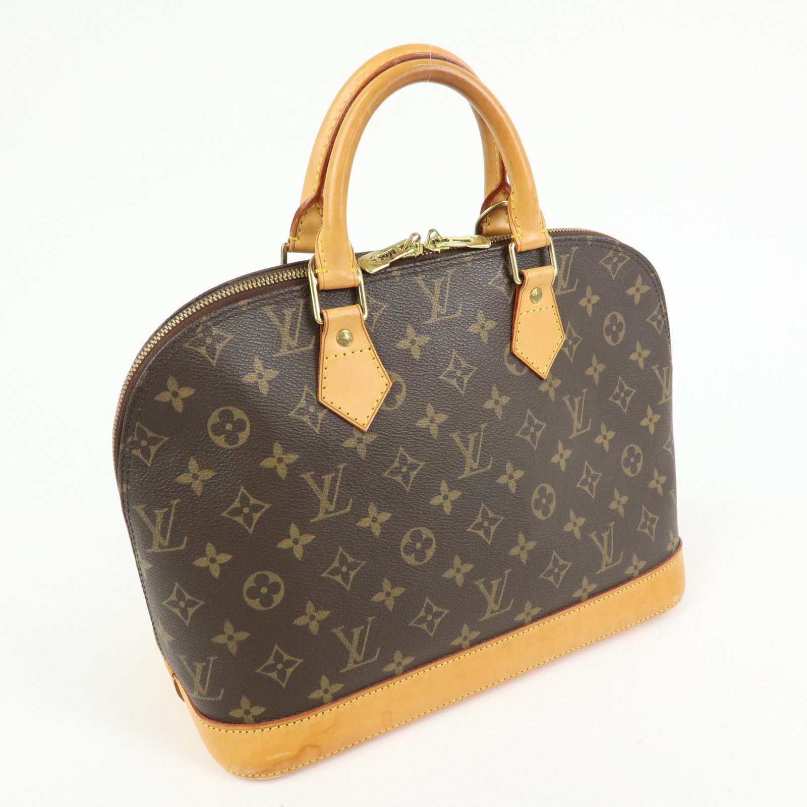 Louis Vuitton Monogram Alma PM Hand Bag Brown M51130