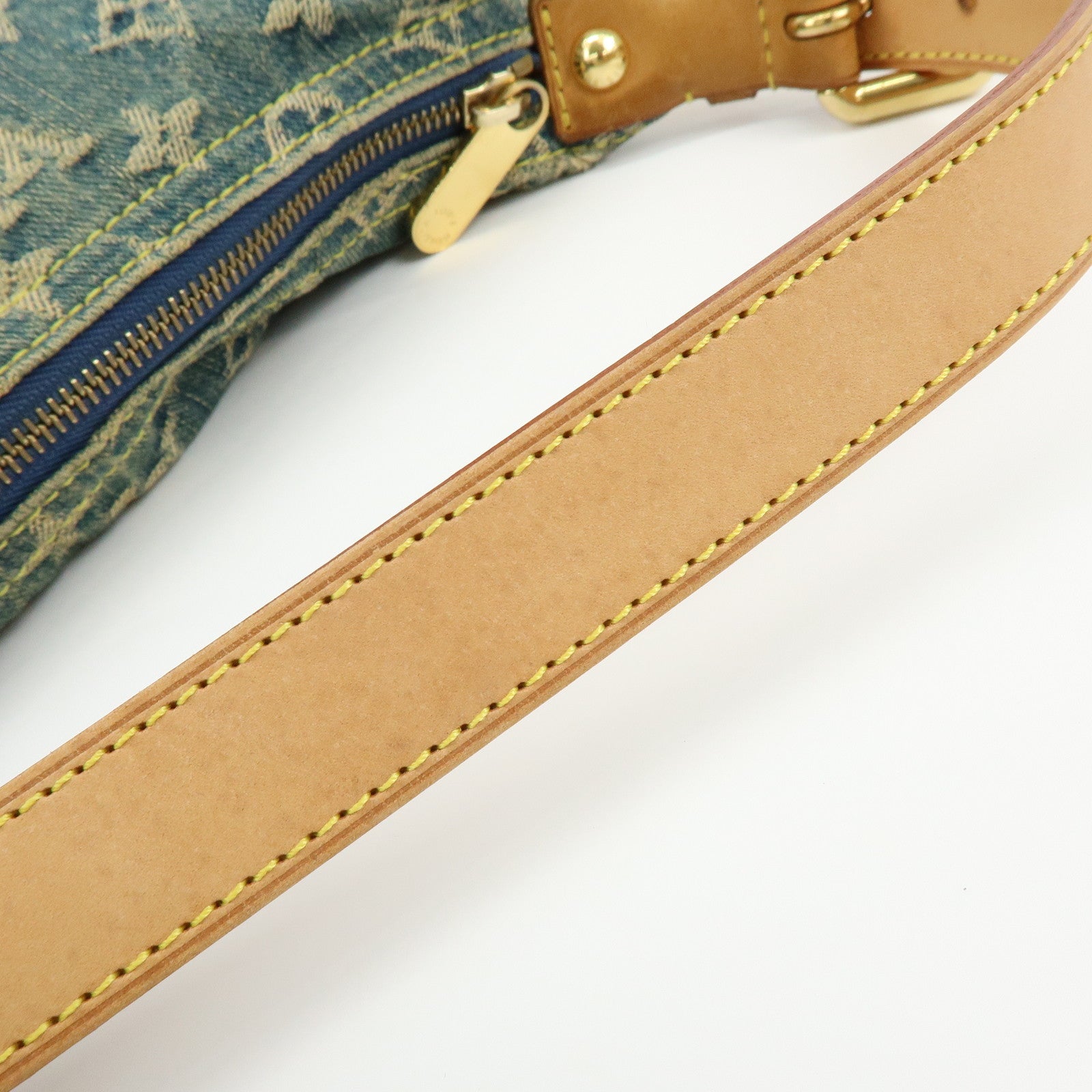 Louis Vuitton Monogram Denim Baggy GM Shoulder Bag Blue M95048