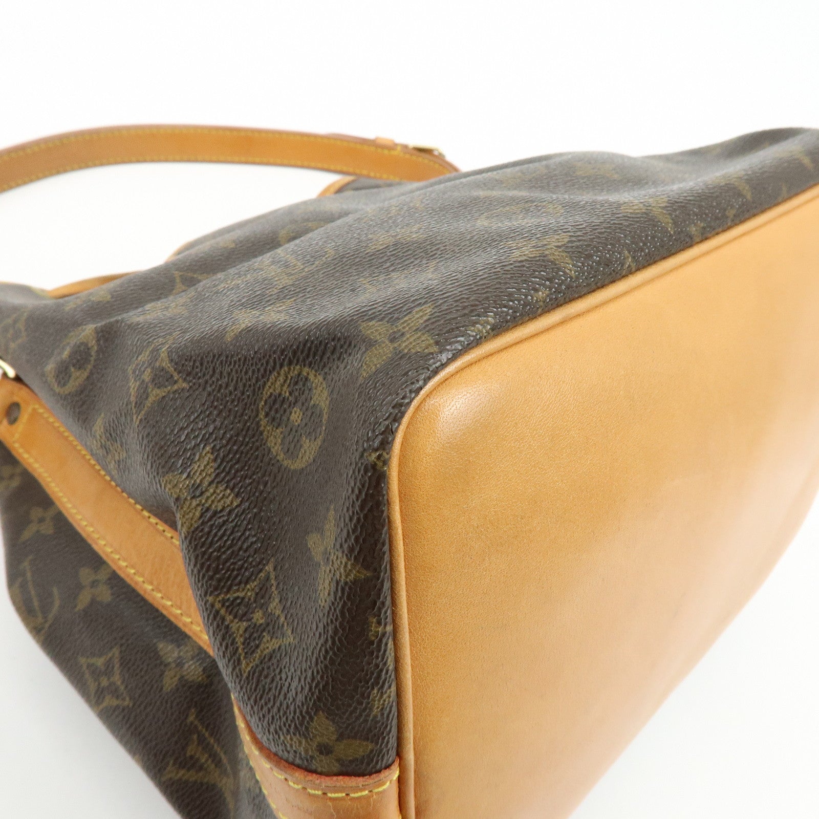 Louis Vuitton Monogram Canvas Petit Noe Shoulder Bag Brown M42226