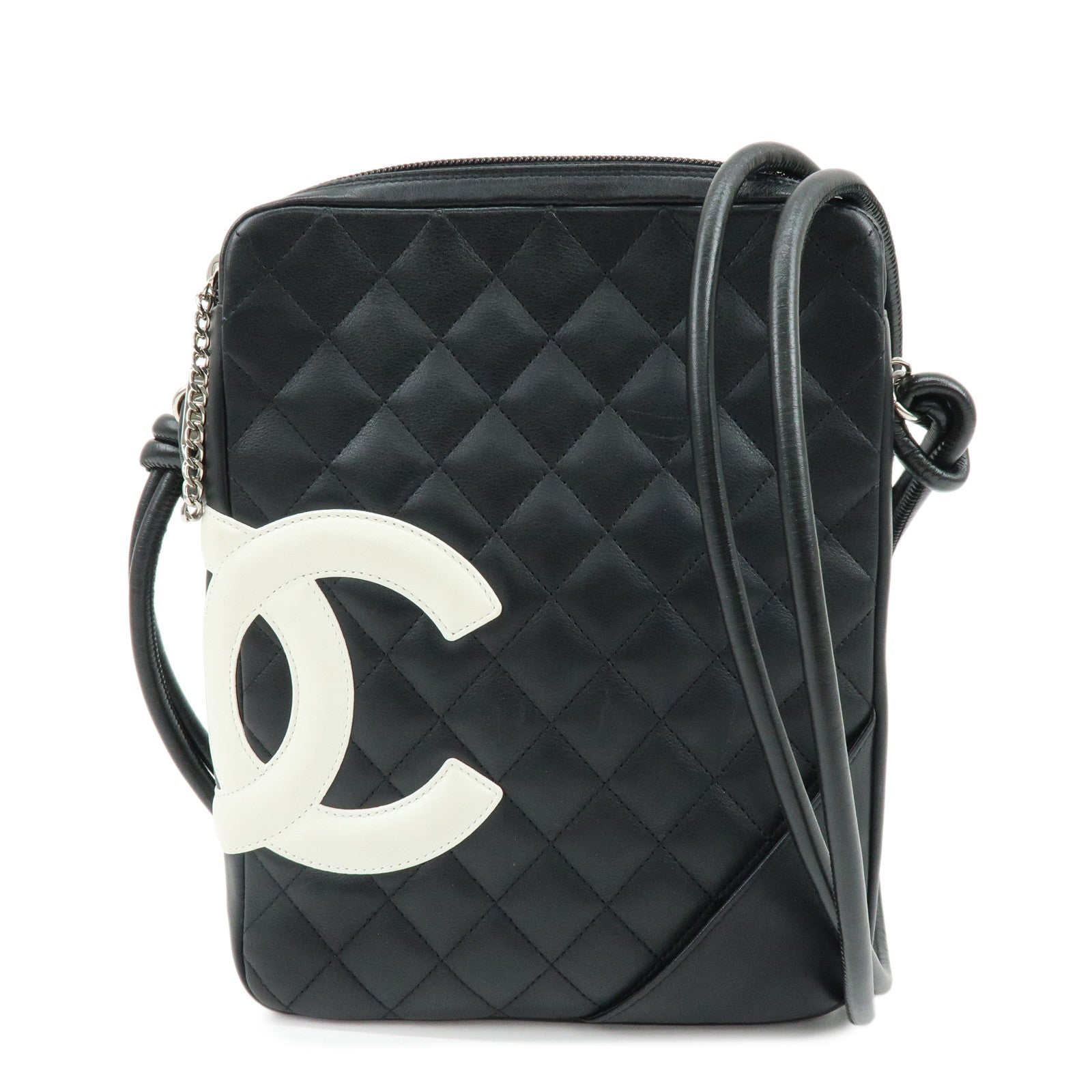 CHANEL Cambon Line Lambskin Medium Pochette Shoulder Bag A25178