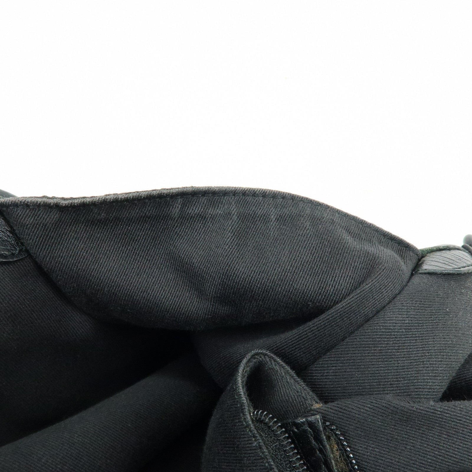 GUCCI GG Monogram Canvas Leather Tote Bag Hand Bag Black 76554