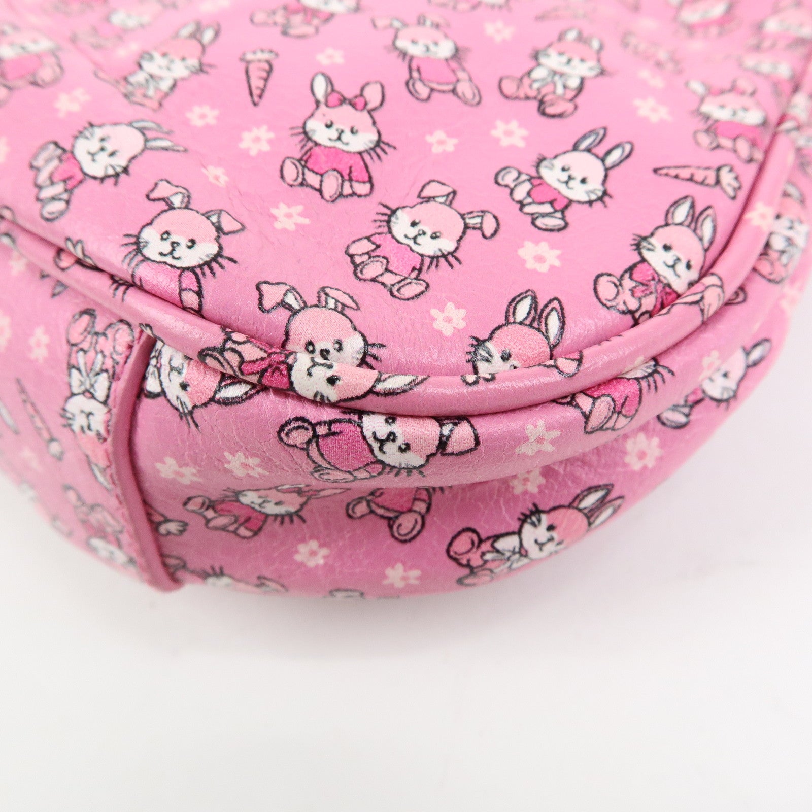 BALENCIAGA Le Cagole Mini Rabbit Pattern Leather Shoulder Bag 695814