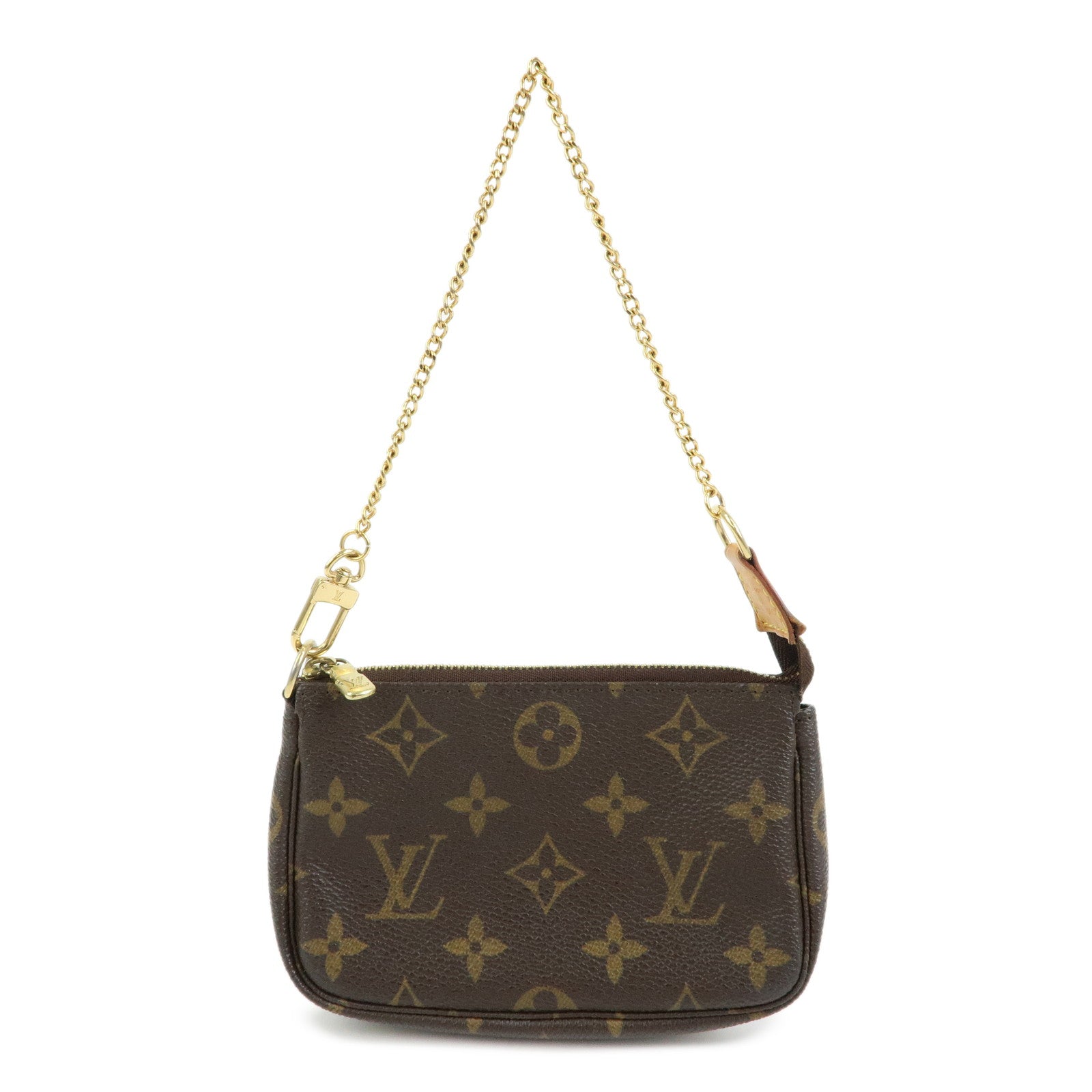 Louis Vuitton Monogram Mini Pochette Accessoires Pouch Brown M58009