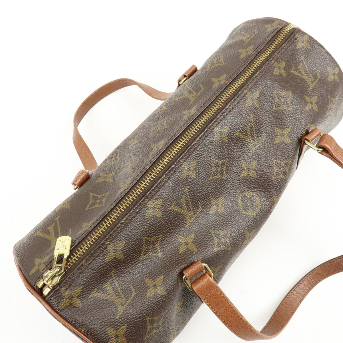 Louis Vuitton Monogram Papillon 30 Hand Bag Brown M51365