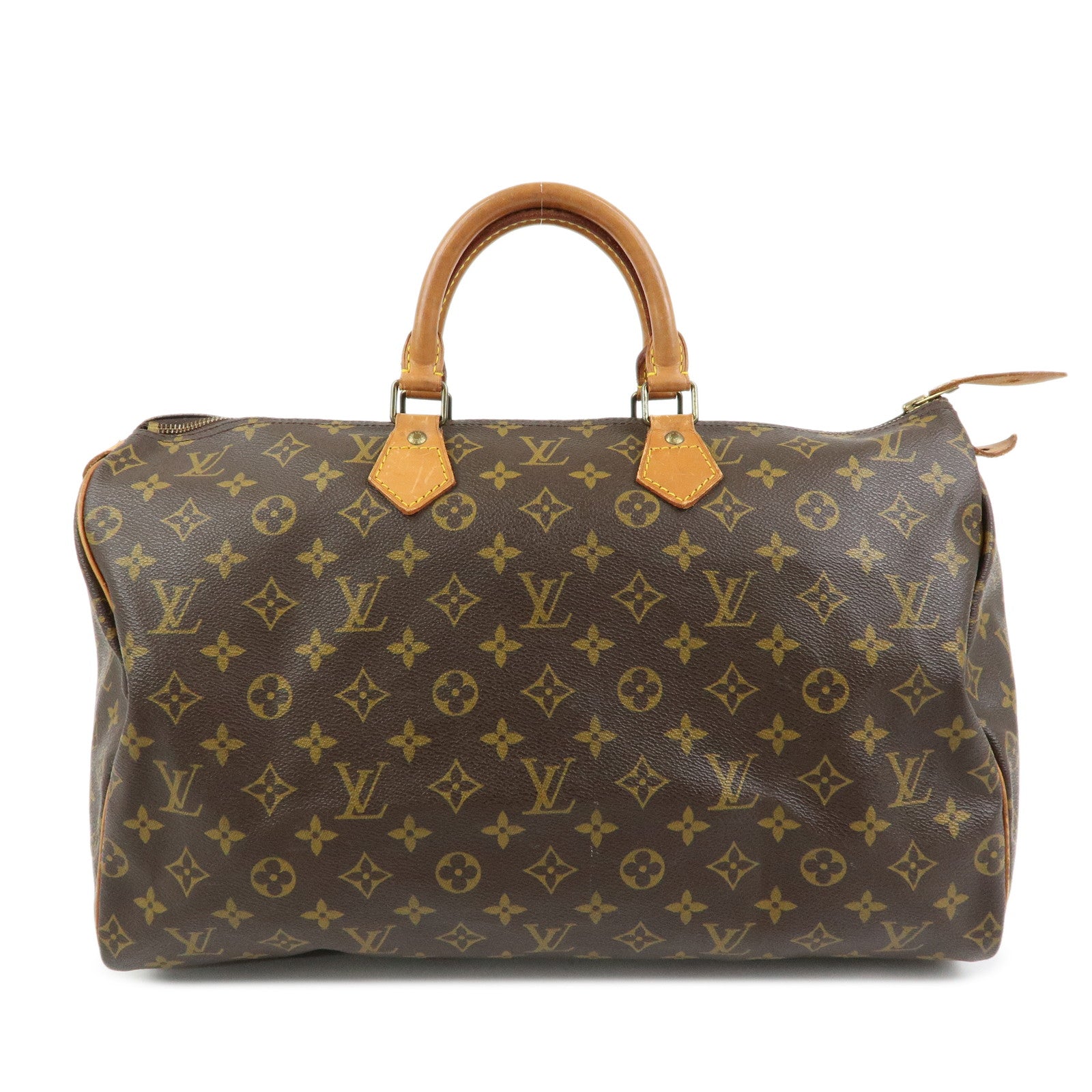 Louis Vuitton Monogram Speedy 40 Boston Bag Hand Bag Brown M41106