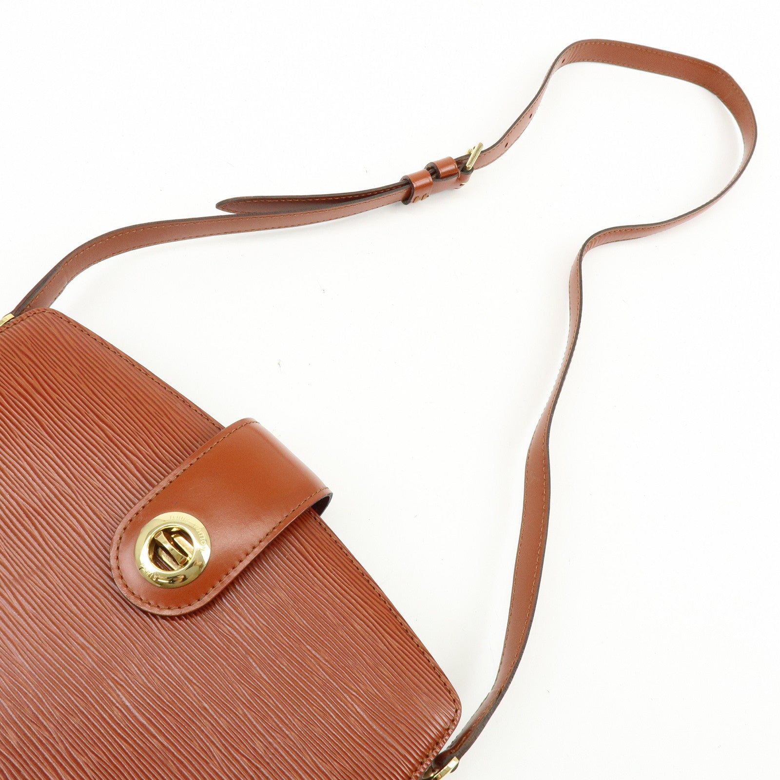 Louis Vuitton Epi Leather Capucines Shoulder Bag Kenya Brown M52343