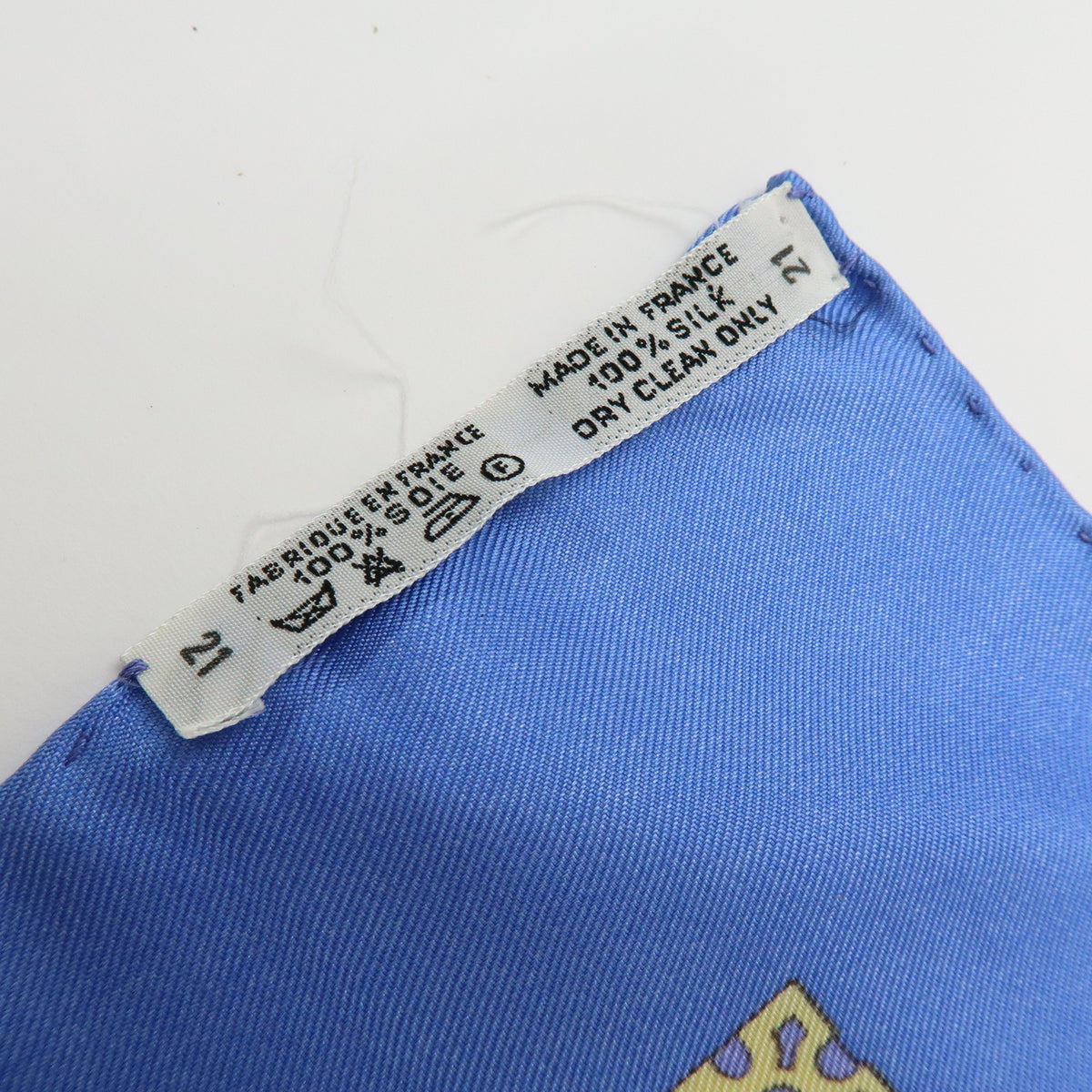 HERMES Carre 90 Lot of 3 Silk 100% Scarf Navy Light Blue Gold