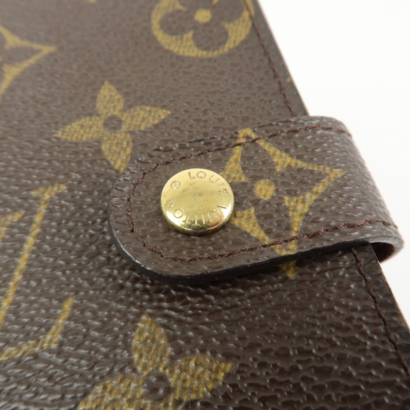 Louis Vuitton Monogram Agenda PM Planner Cover Brown R20005