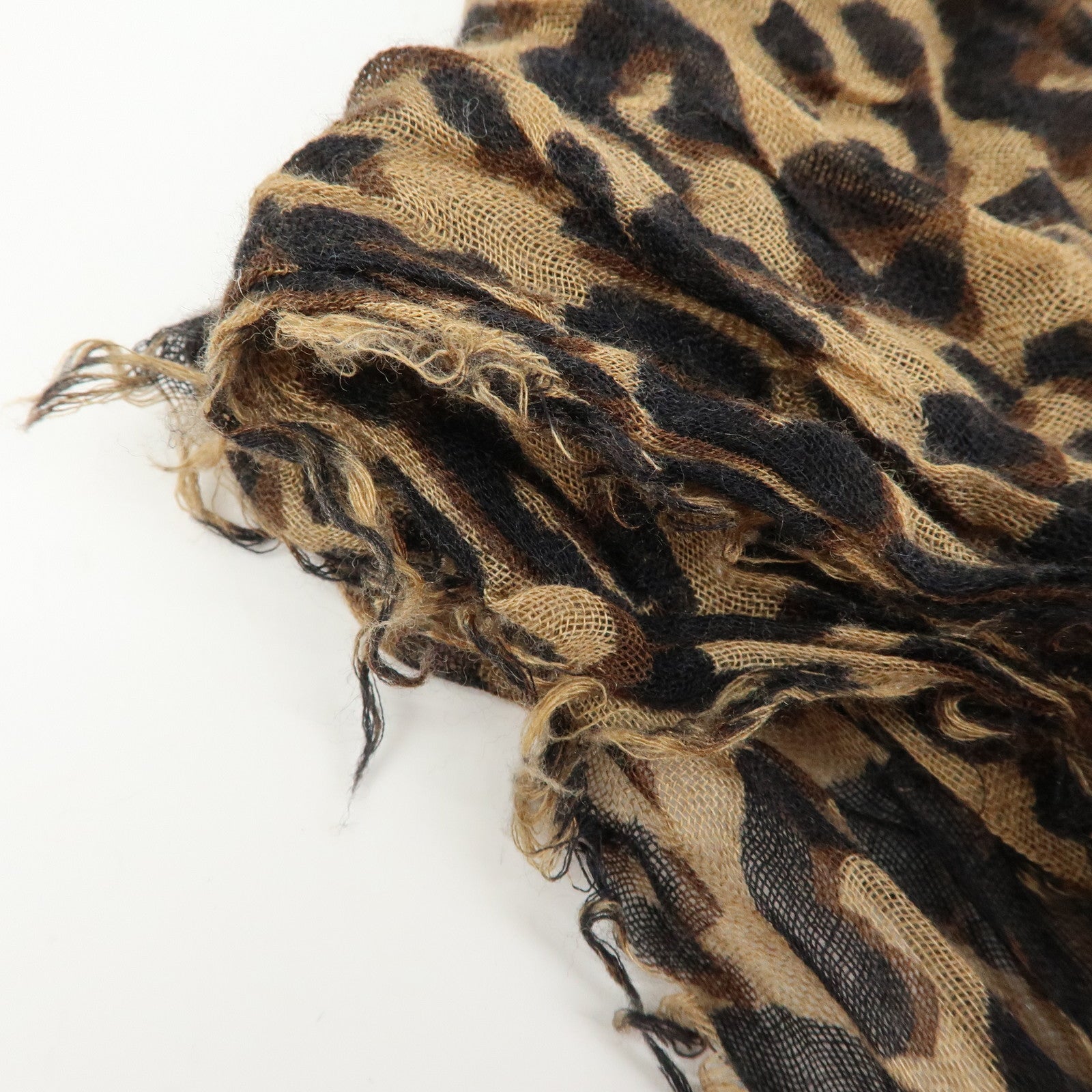 Louis Vuitton Etole Cashmere Silk Scarf Leopard Brown M72215