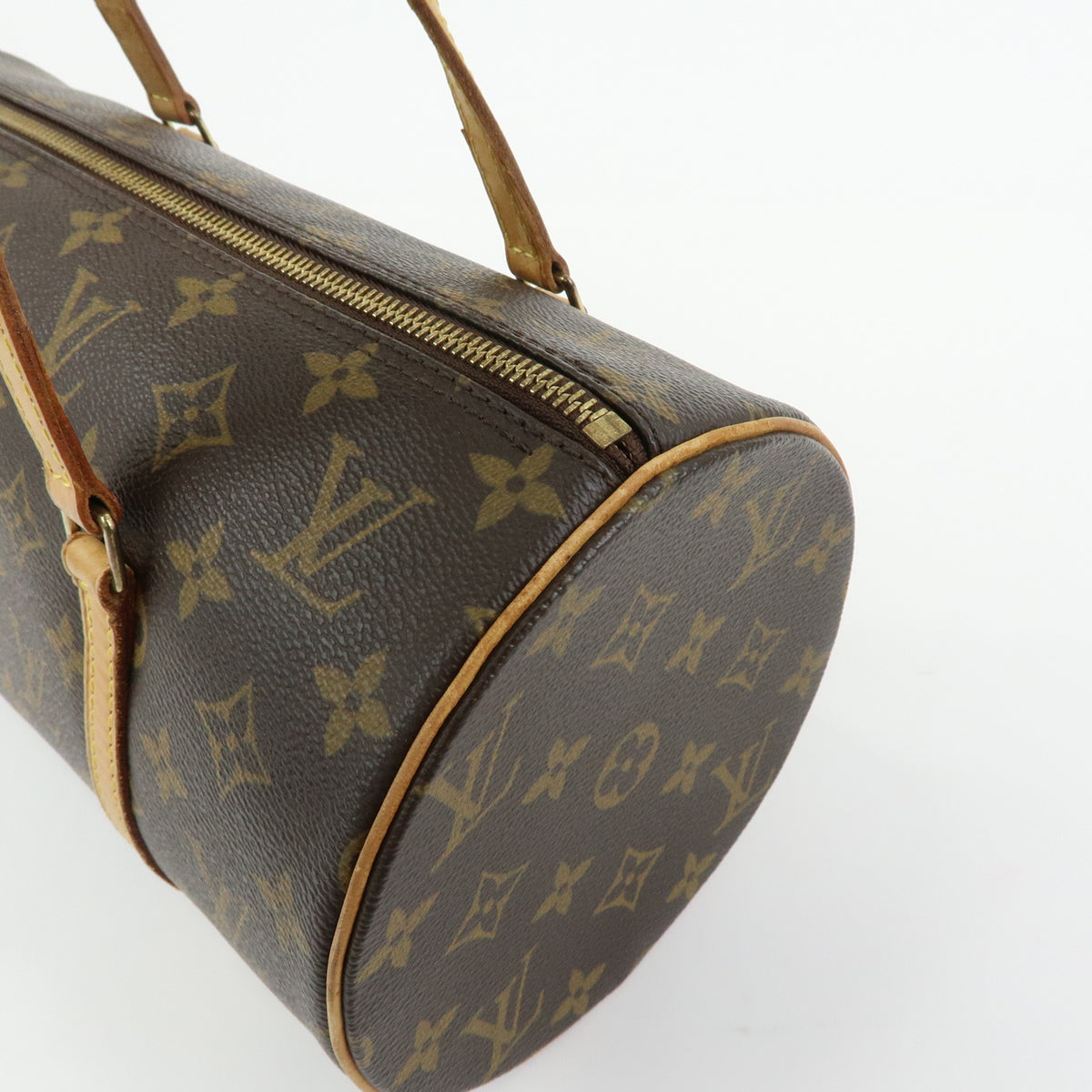 Louis Vuitton Monogram Papillon 30 Hand Bag Brown M51385