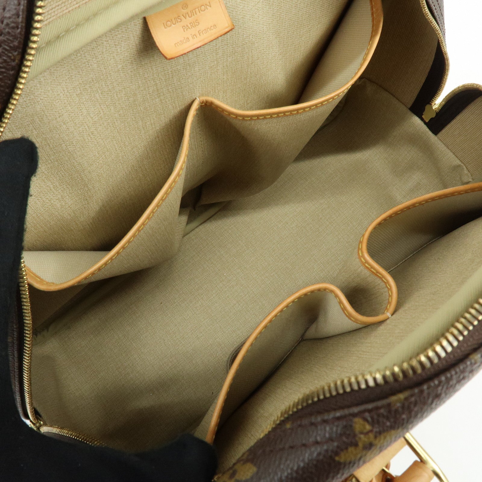 Louis Vuitton Monogram Deauville Canvas Hand Bag Brown M47270