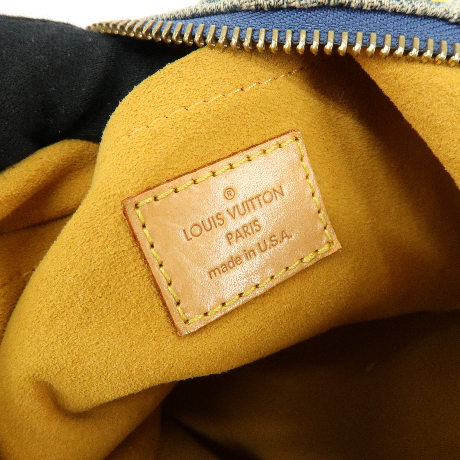 Louis Vuitton Monogram Denim Baggy GM Shoulder Bag Blue M95048