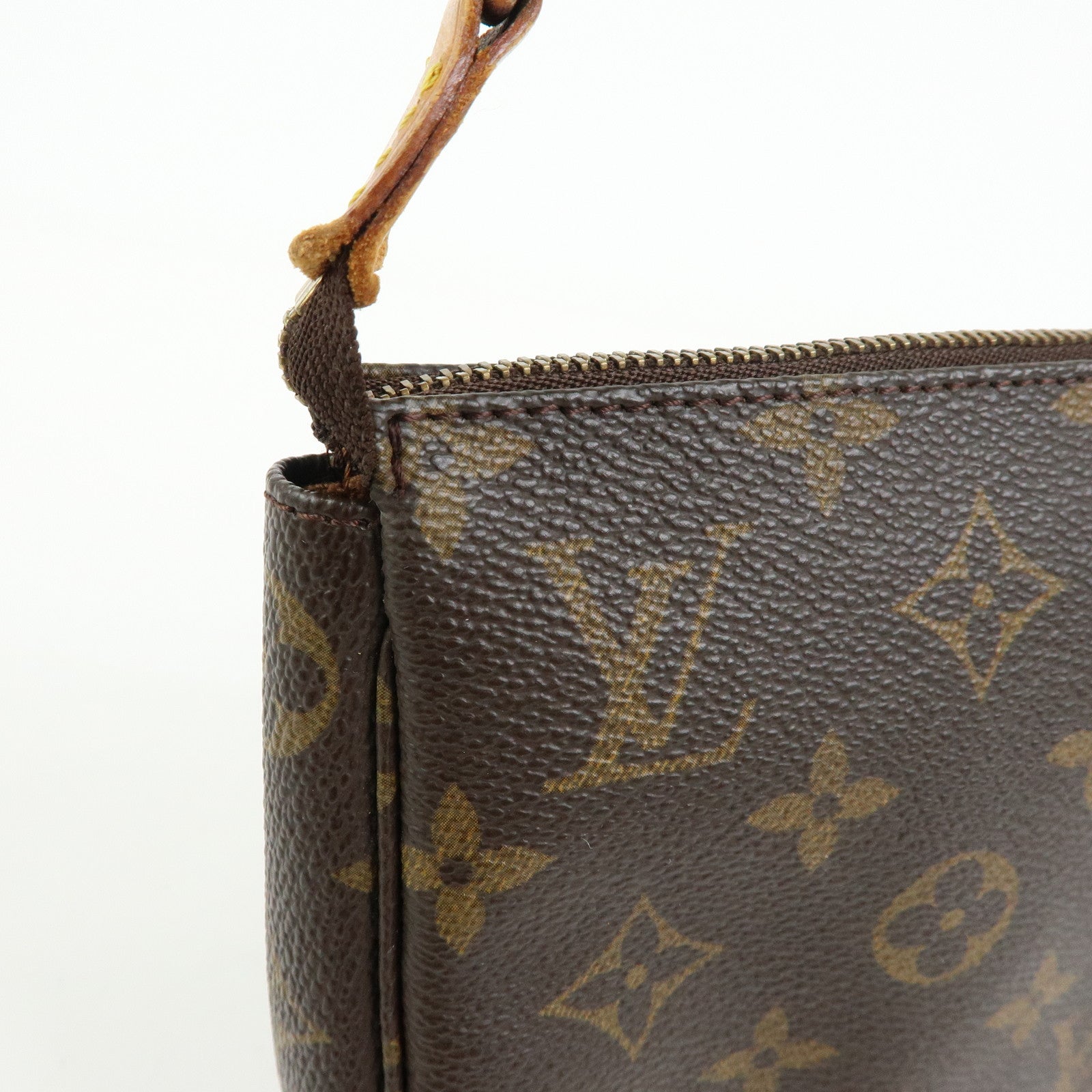 Louis Vuitton Monogram Pochette Accessoires Hand Bag Brown M51980