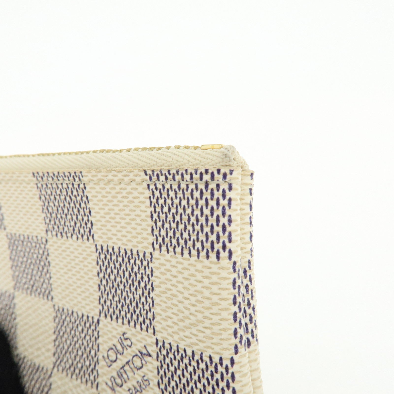Louis Vuitton Damier Azur Pochette Cles Coin Case N62659