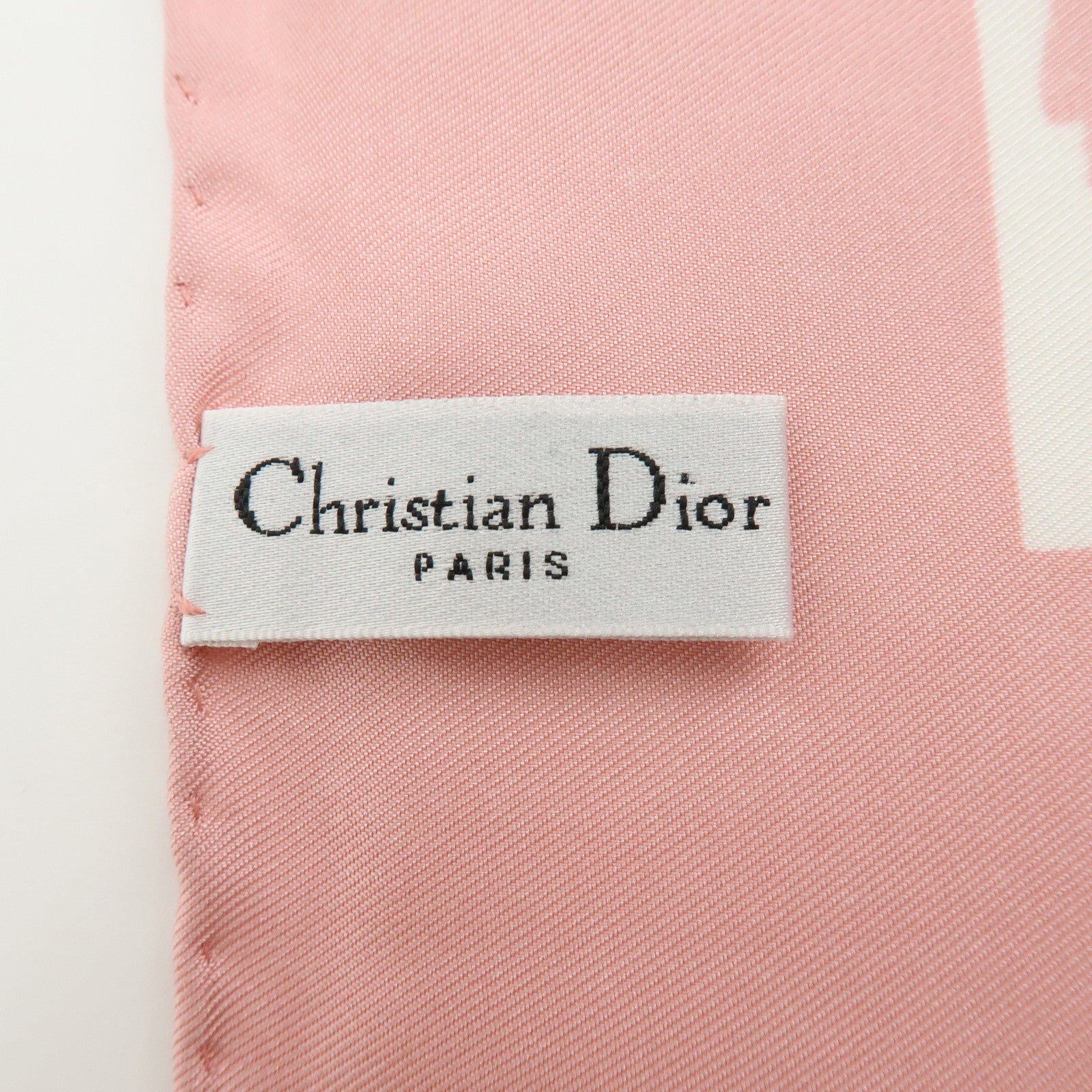 Christian Dior Silk 100% Scarf Shawl Ladies Print Pink