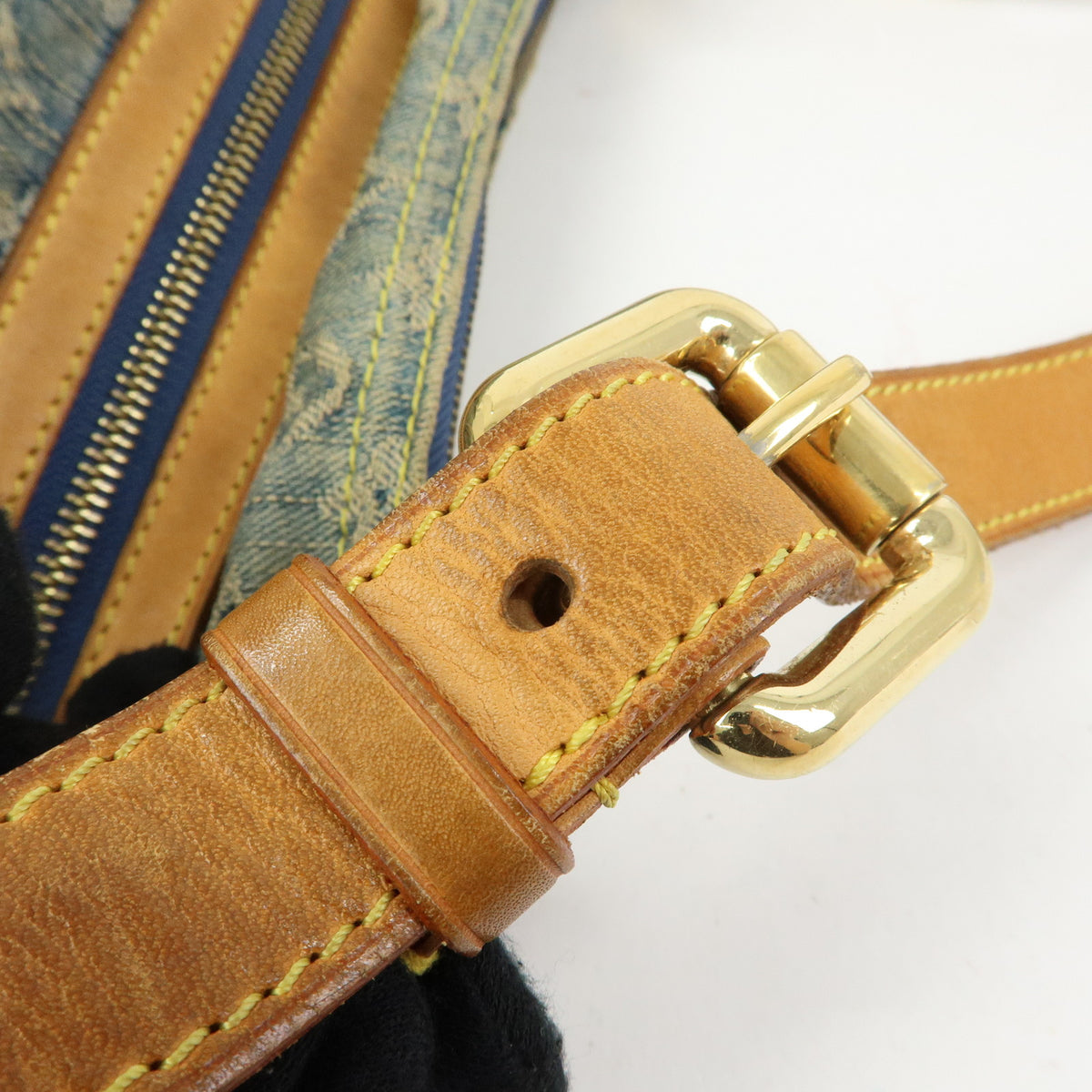 Louis Vuitton Monogram Denim Baggy PM 2Way Bag Shoulder Bag M95049